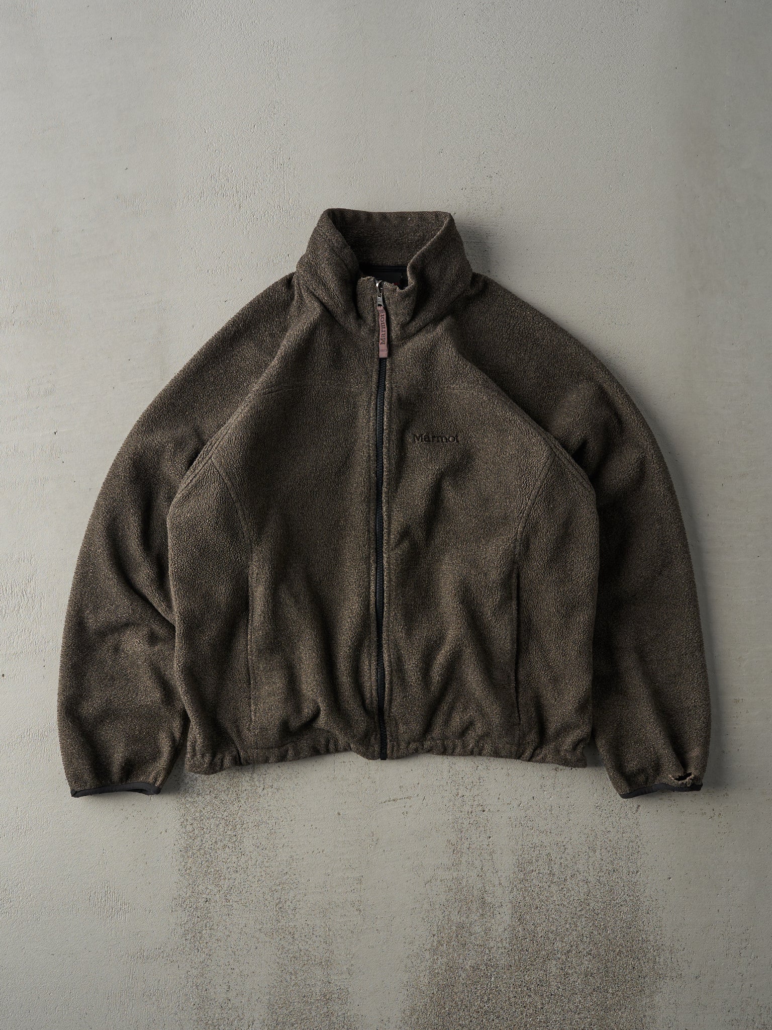 Vintage 90s Brown Marmot Fleece Zip Up Sweater (M)