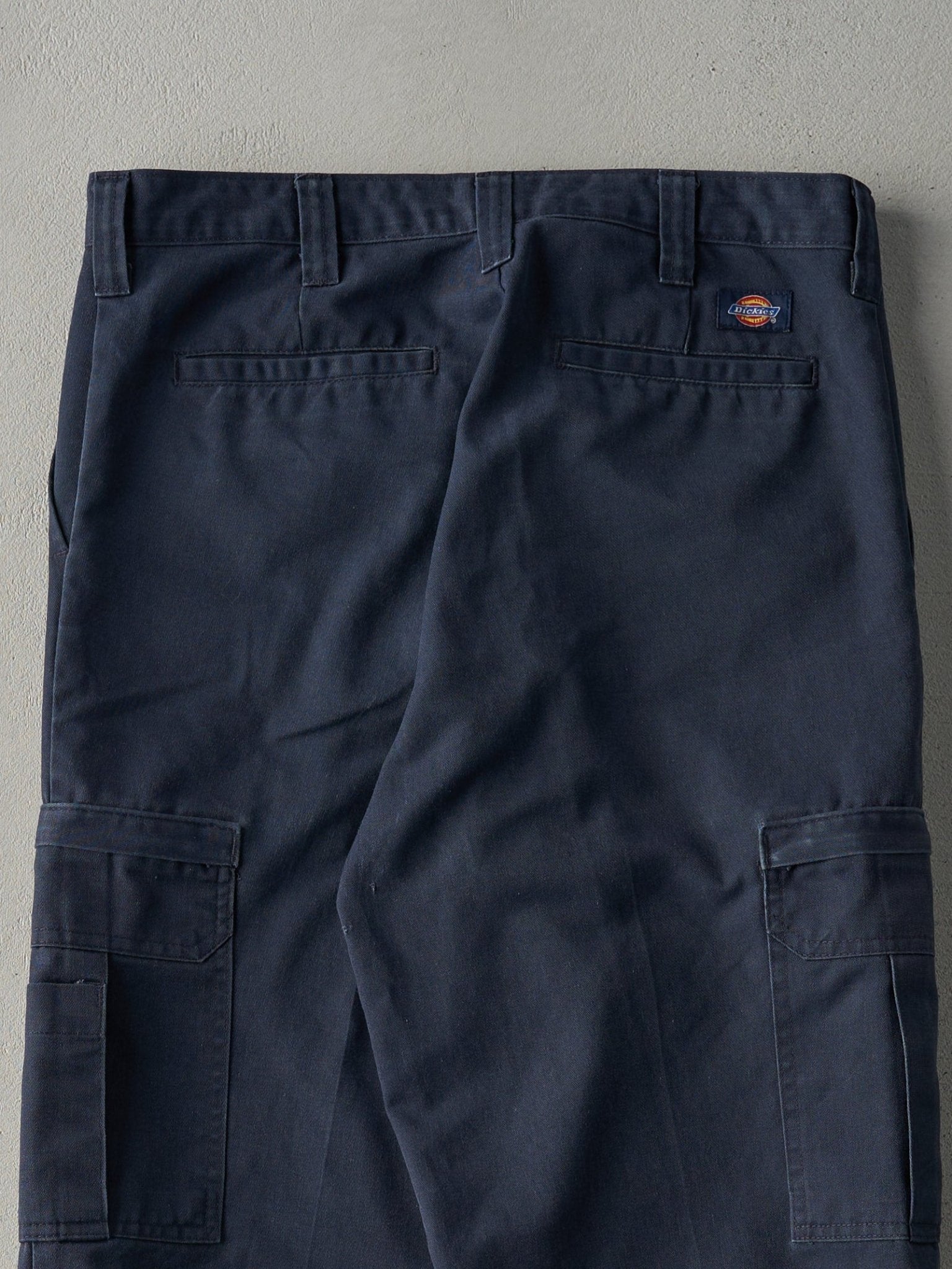 Vintage 90s Faded Navy Dickies Cargo Work Pants (34x29)