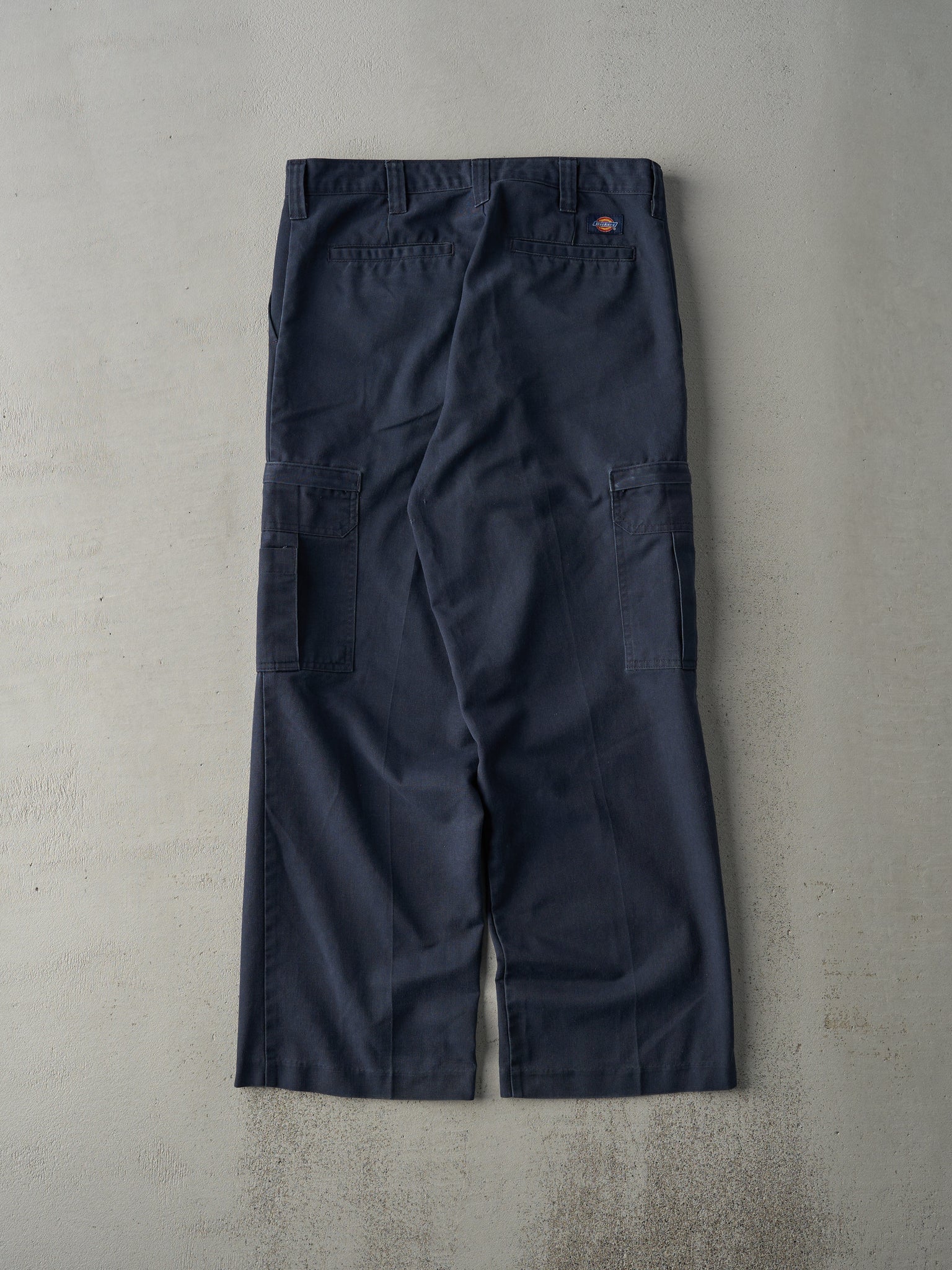 Vintage 90s Faded Navy Dickies Cargo Work Pants (34x29)