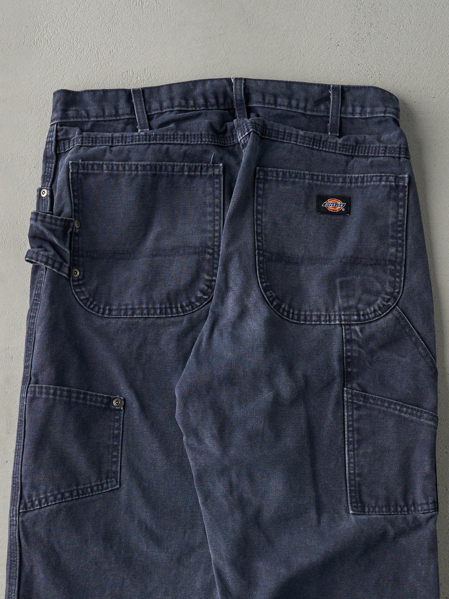 Vintage 90s Washed Navy Dickies Denim Carpenter Pants (32x30)