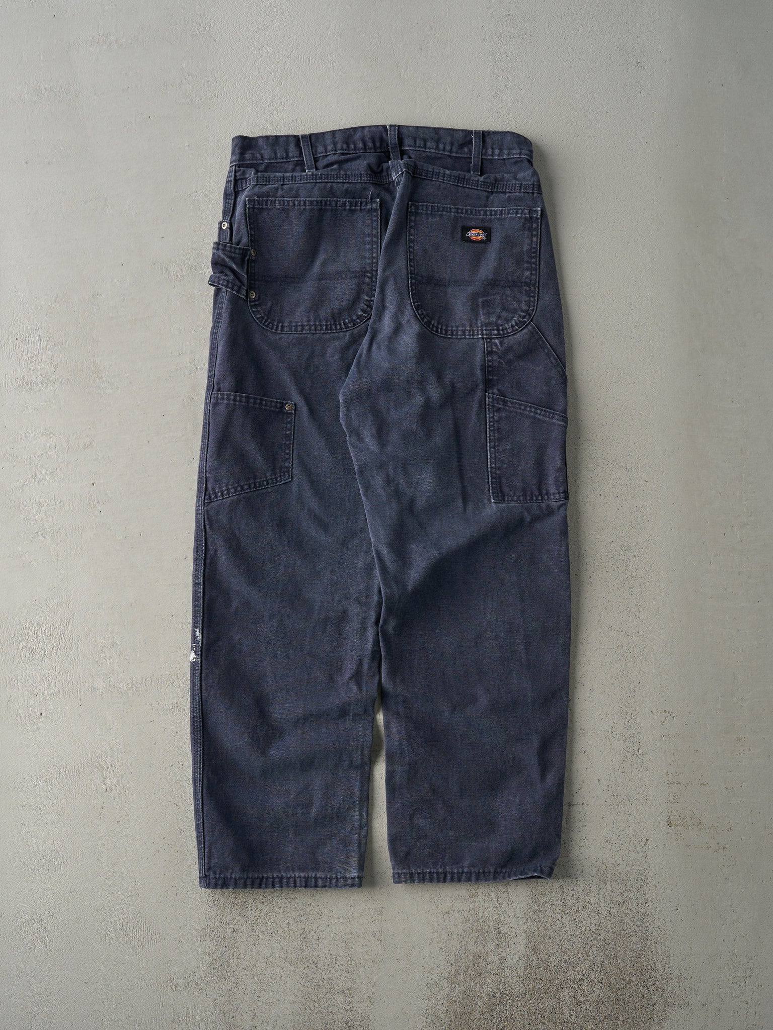 Vintage 90s Washed Navy Dickies Denim Carpenter Pants (32x30)