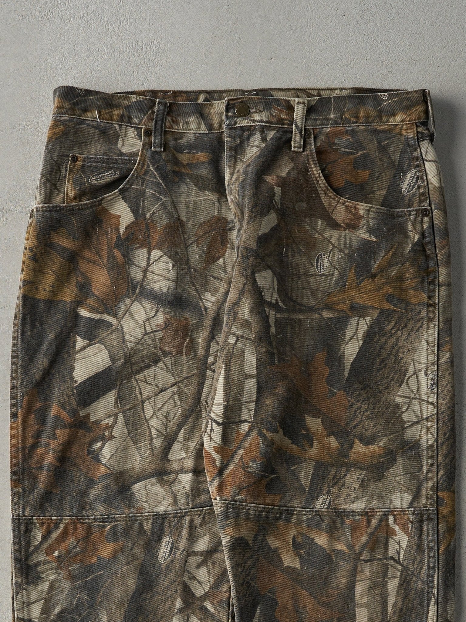Vintage 90s Brown Camo Wrangler x Realtree Double Knee Pants (36x28)