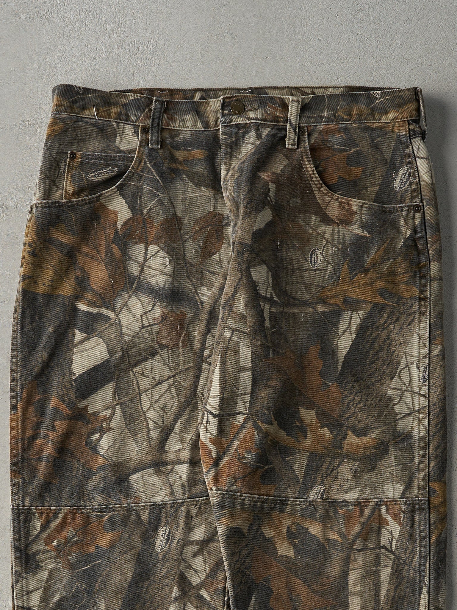 Vintage 90s Brown Camo Wrangler x Realtree Double Knee Pants (36x28)