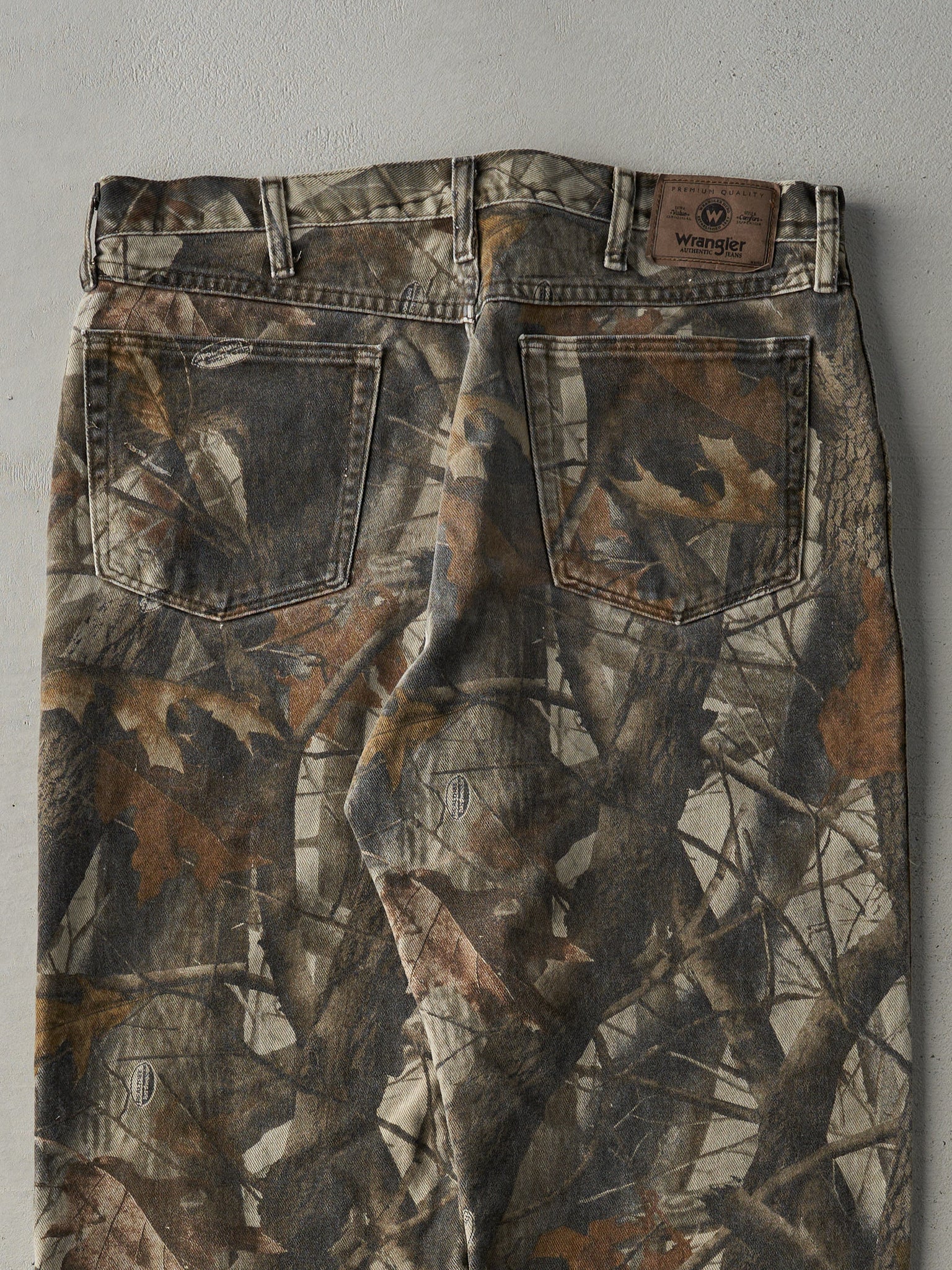 Vintage 90s Brown Camo Wrangler x Realtree Double Knee Pants (36x28)