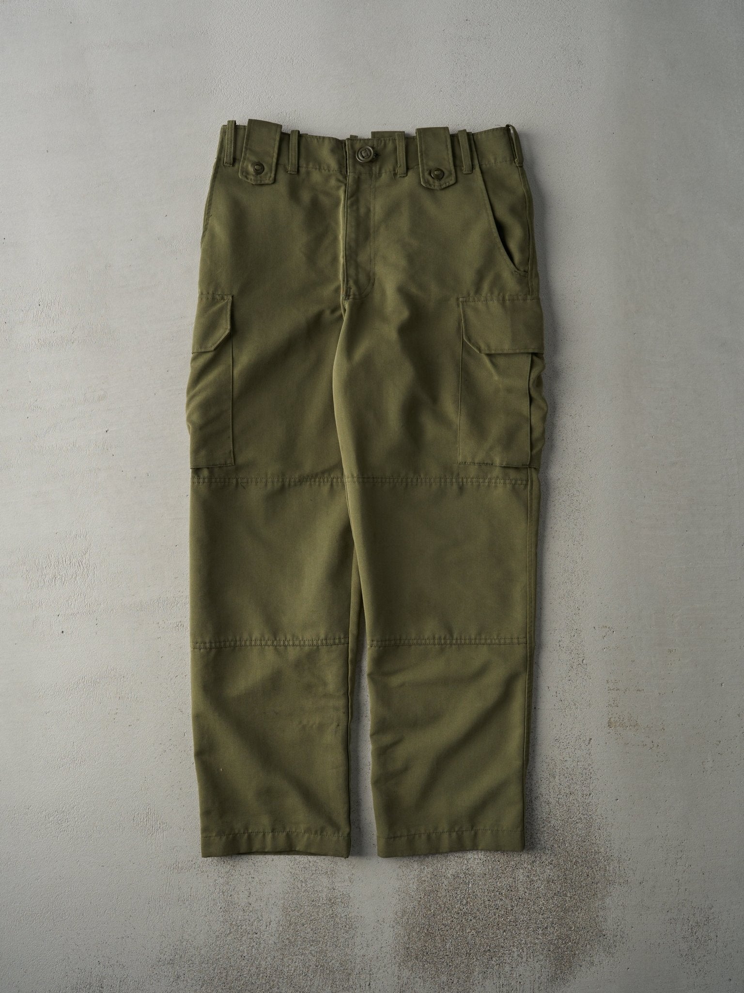 Vintage 90s Olive Green Tactical Double Knee Army Pants (36x32)