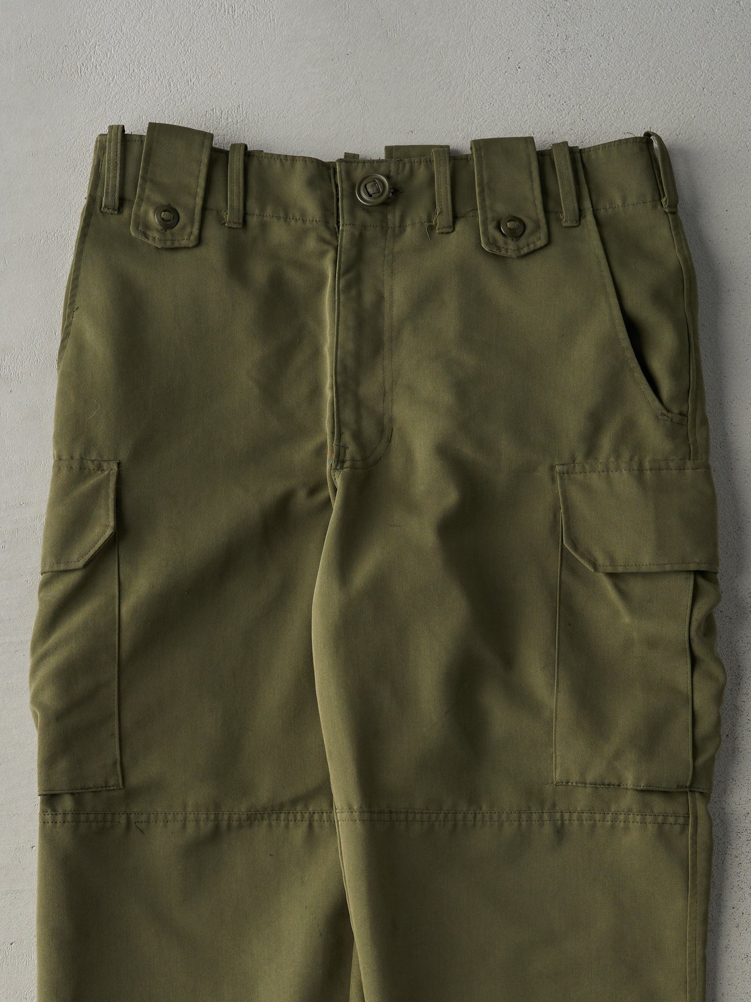 Vintage 90s Olive Green Tactical Double Knee Army Pants (36x32)