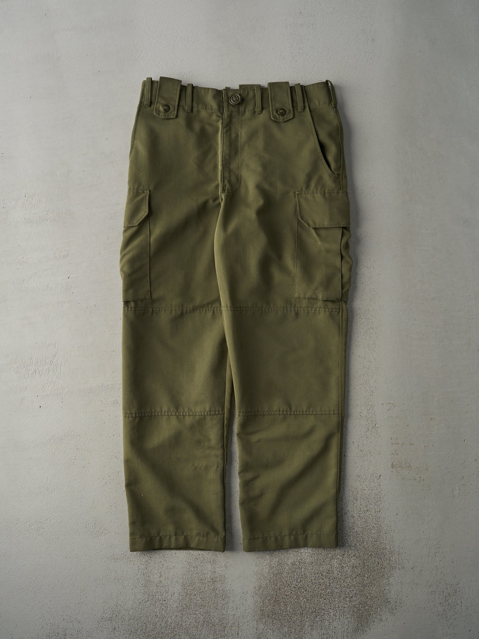 Vintage 90s Olive Green Tactical Double Knee Army Pants (36x32)