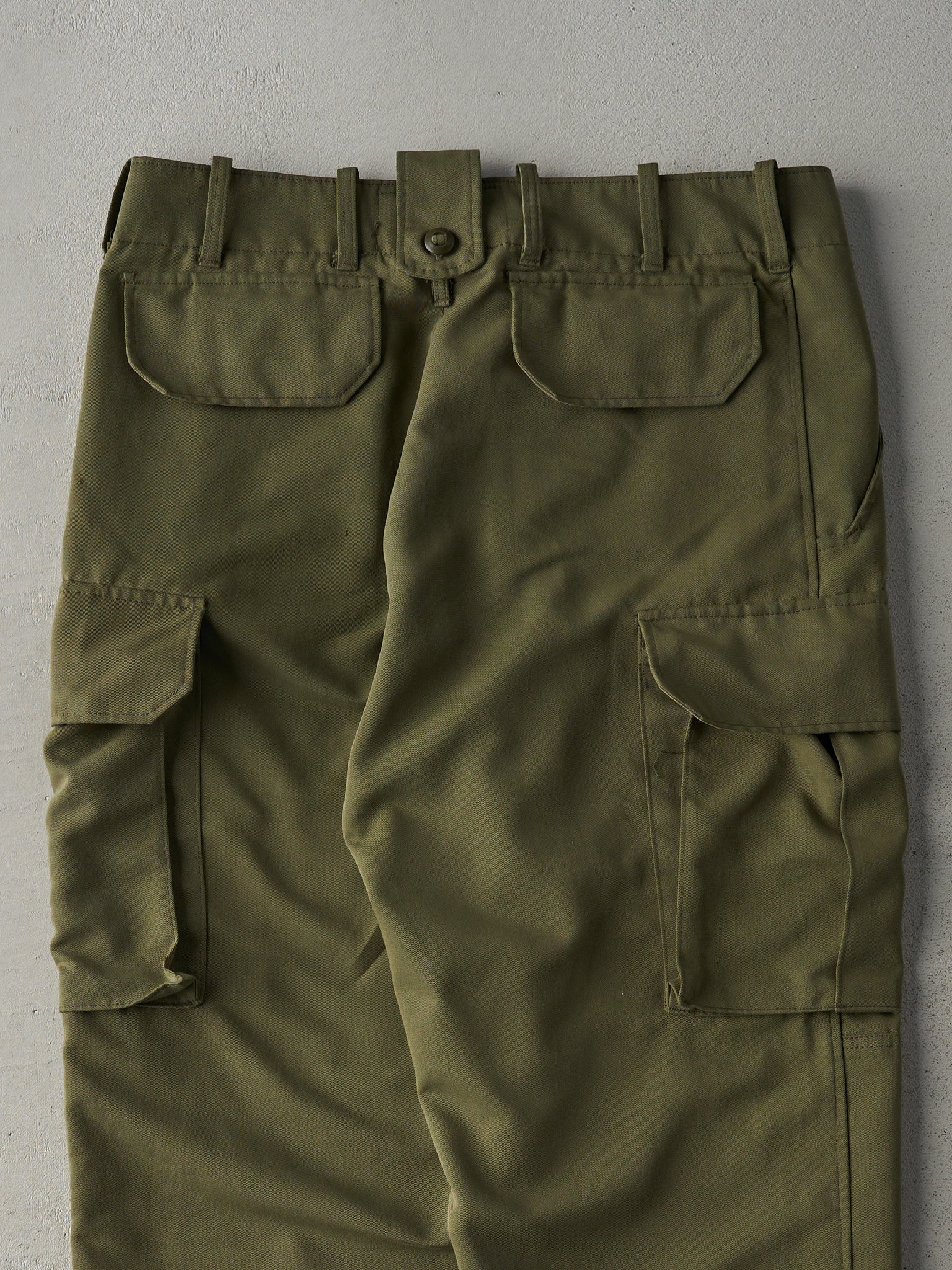 Vintage 90s Olive Green Tactical Double Knee Army Pants (36x32)