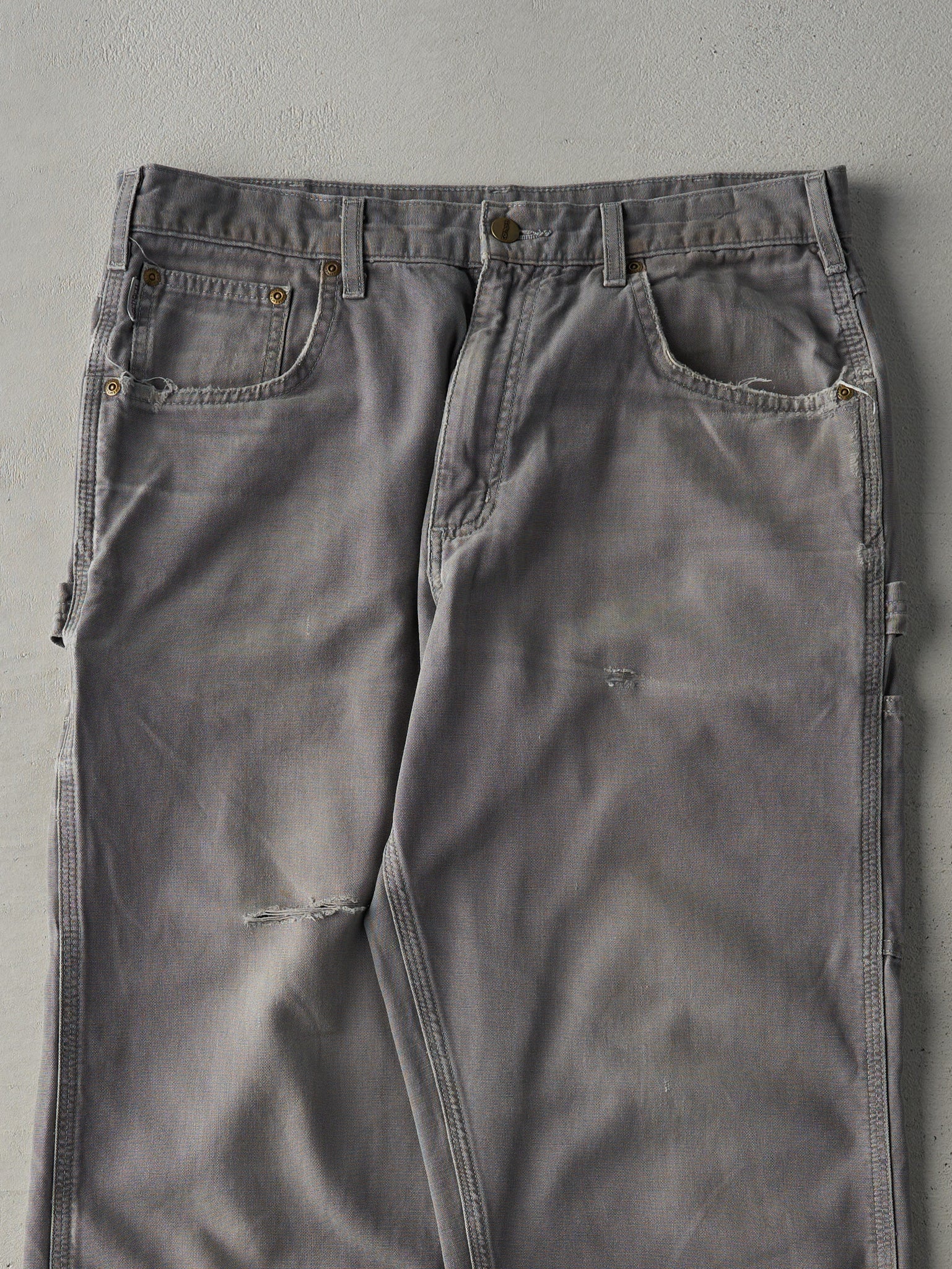 Vintage Y2K Grey Carhartt Loose Fit Carpenter Pants (34x32)