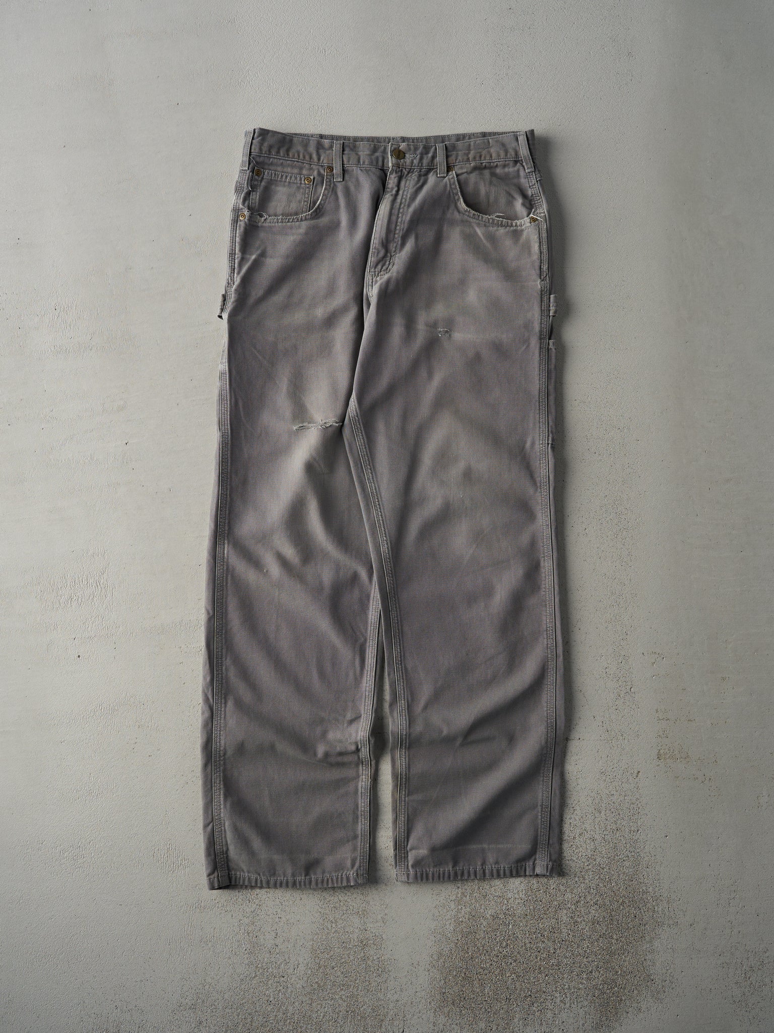 Vintage Y2K Grey Carhartt Loose Fit Carpenter Pants (34x32)