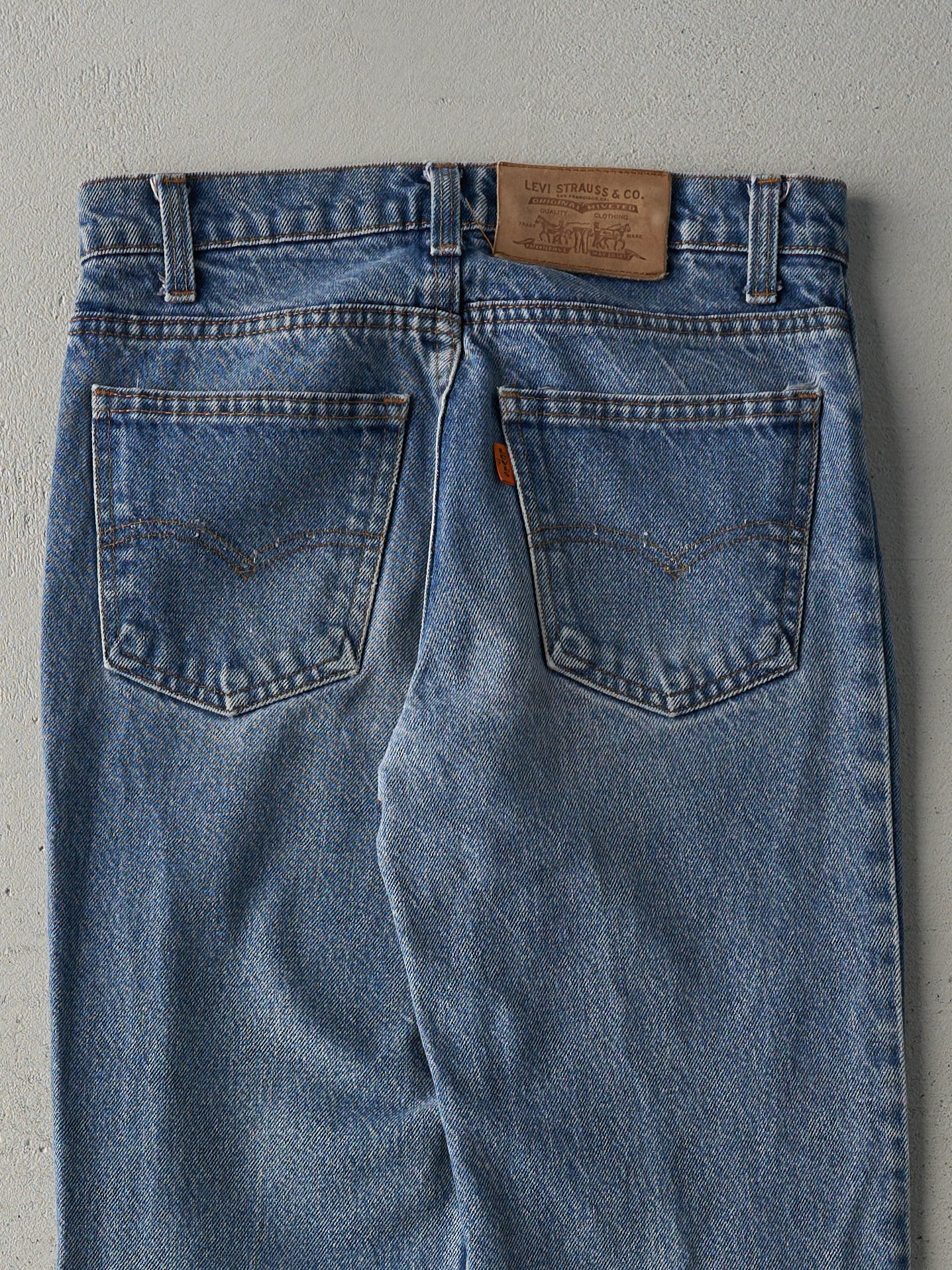 Vintage 80s Light Wash Levi's Orange Tab Jeans (28x30)