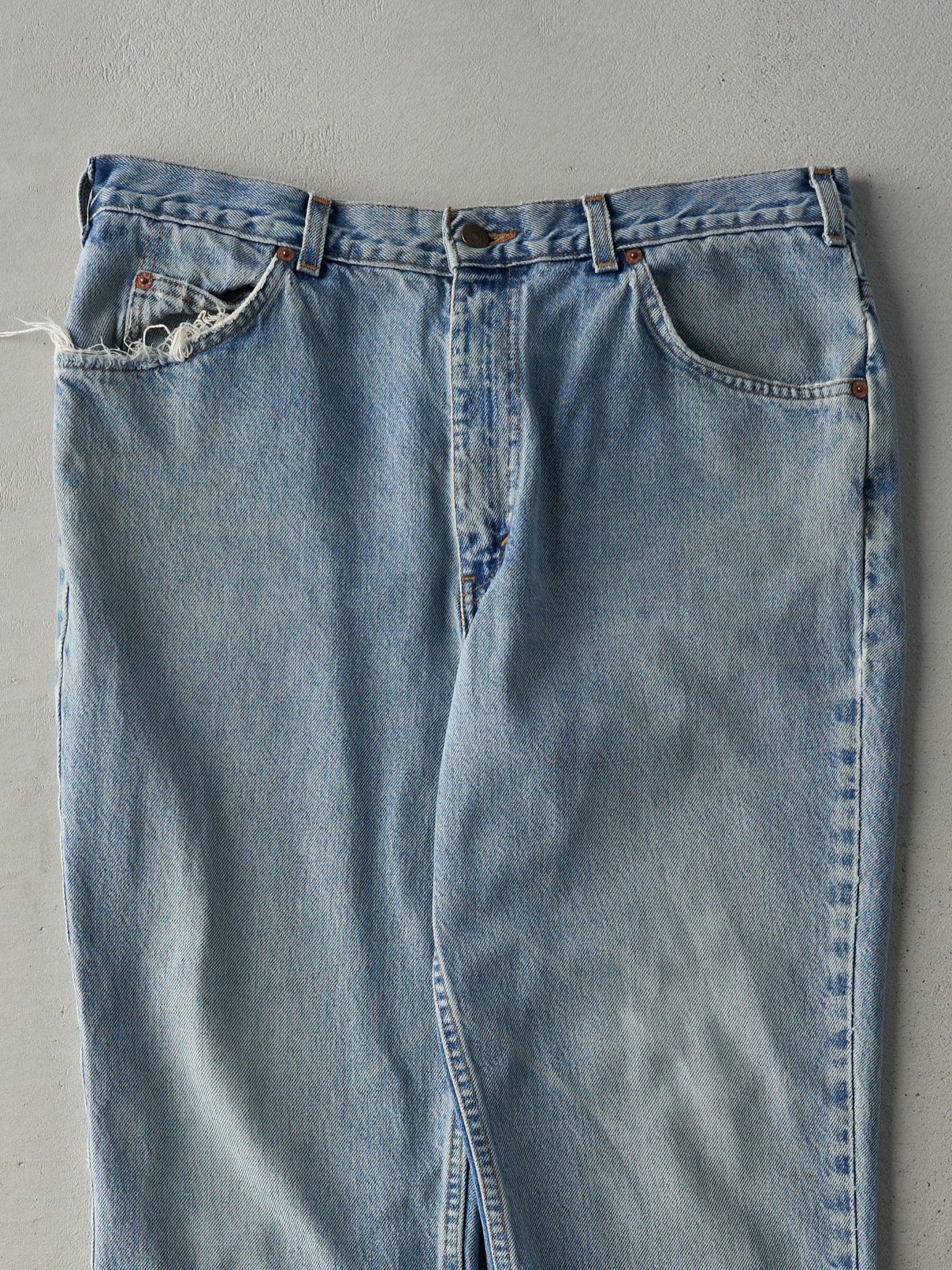 Vintage 80s Light Wash Levi's Orange Tab Jeans (35x29.5)