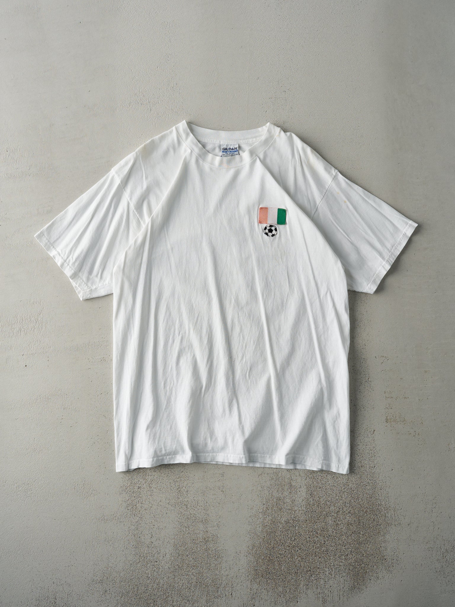 Vintage 98' White Italy Soccer Tee (M)