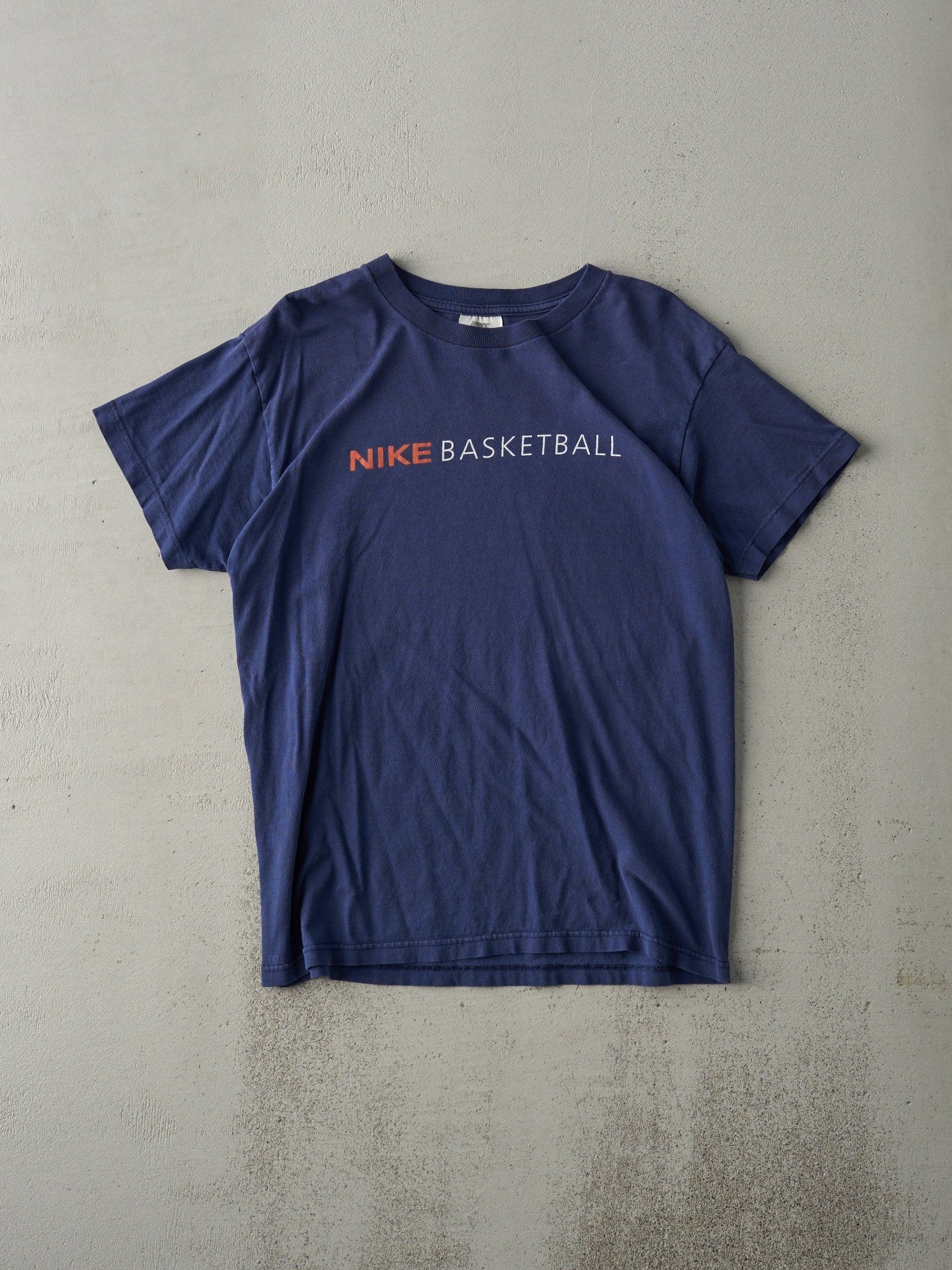 Vintage 90s Navy Nike Basketball Tee (S)
