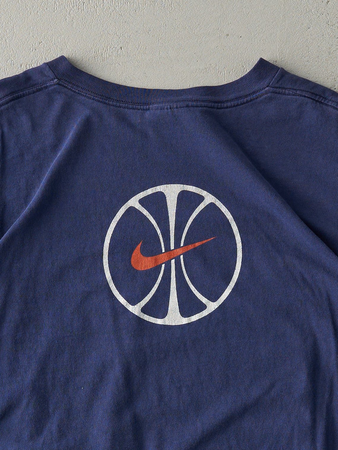 Vintage 90s Navy Nike Basketball Tee (S)