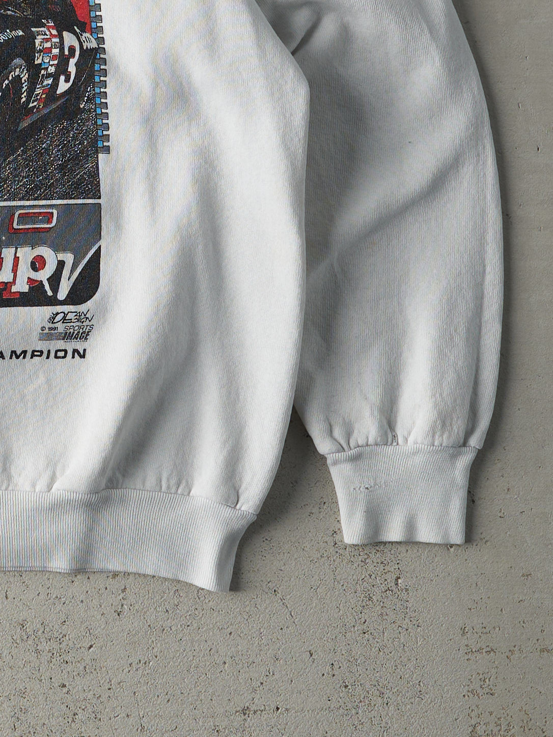 Vintage 91' White Dale Earnhardt Nascar Crewneck (M)