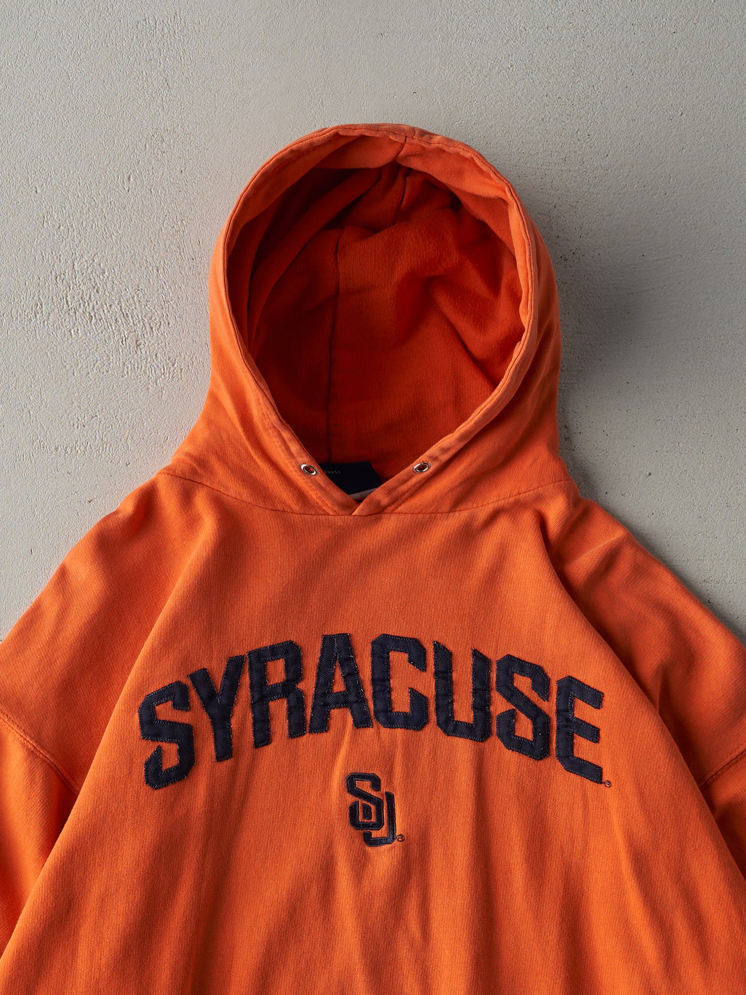 Vintage Y2K Orange Syracuse University Hoodie (L)