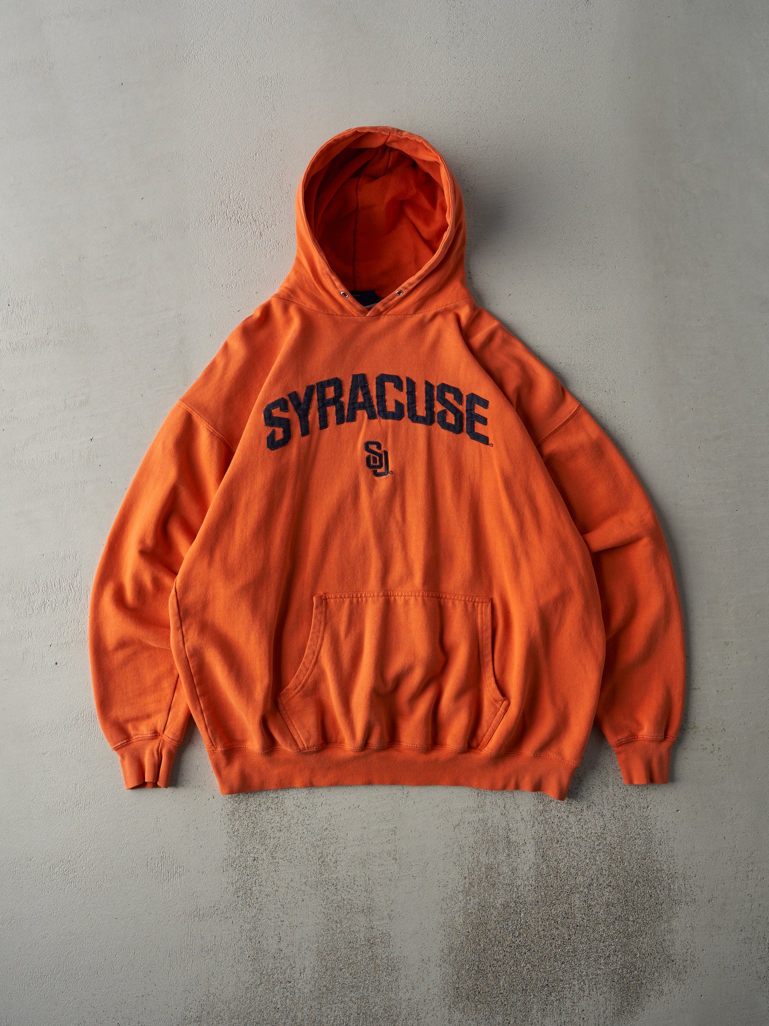 Vintage Y2K Orange Syracuse University Hoodie (L)