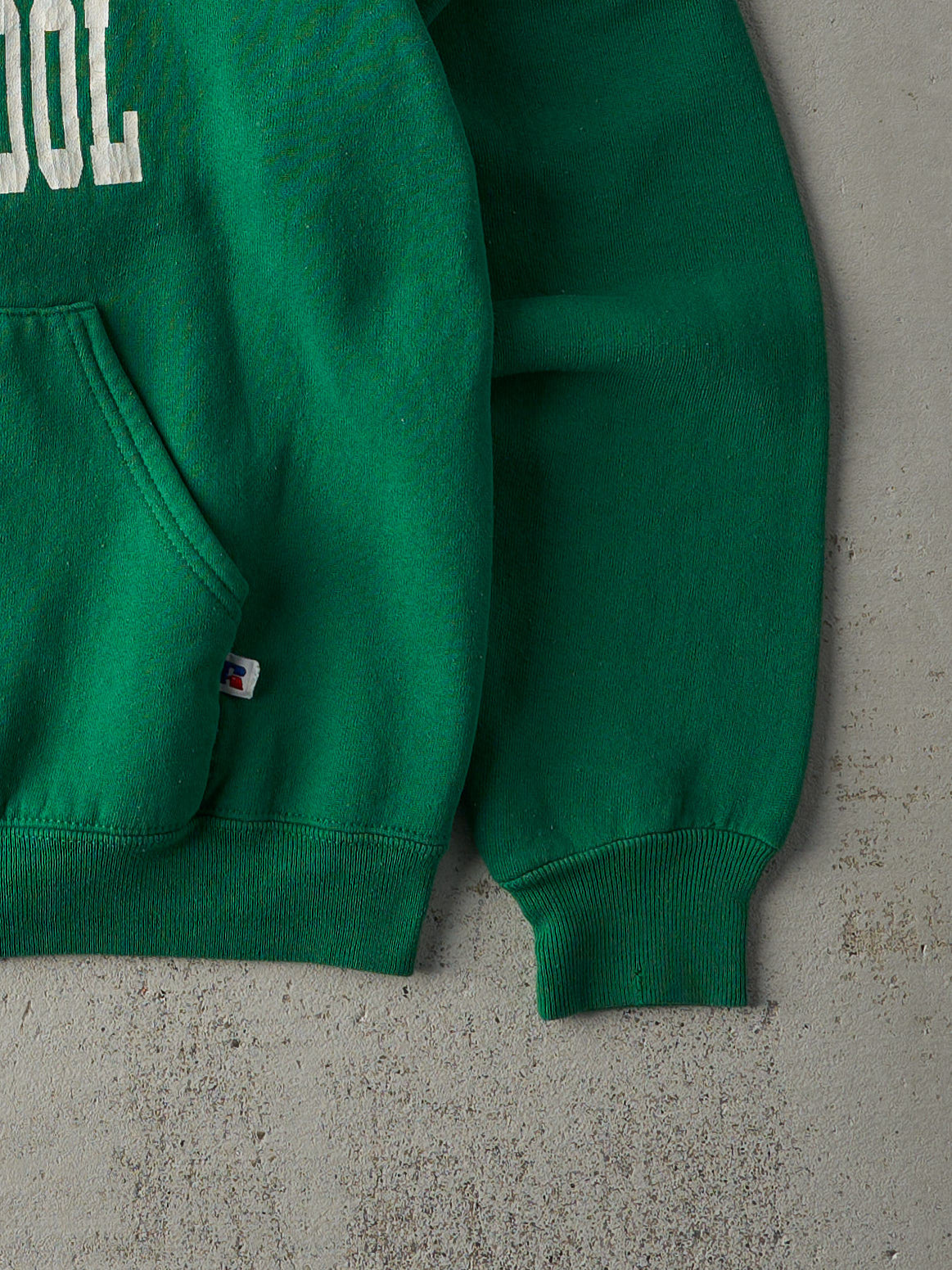 Vintage 80s Green Smithville Middle School Russell Athletic Hoodie (M)