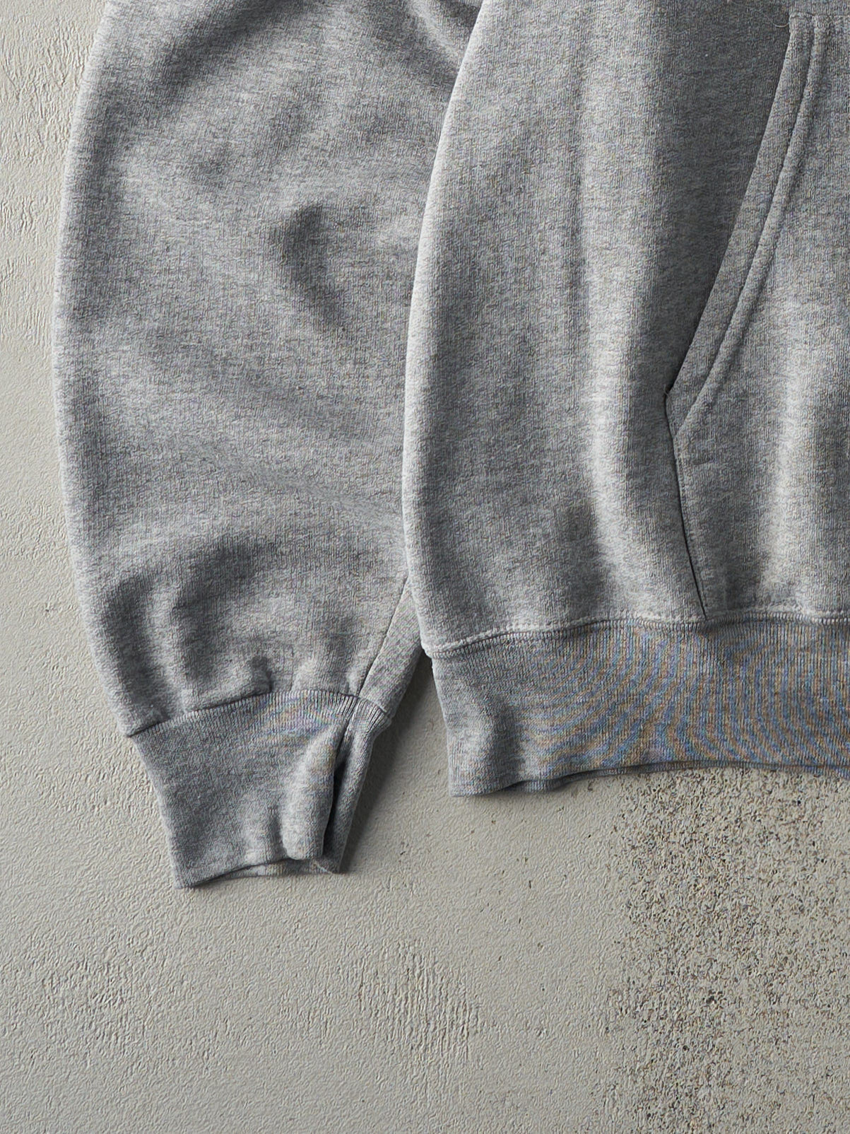 Vintage Y2K Grey Notre Dame Zip Up Boxy Hoodie (XL)