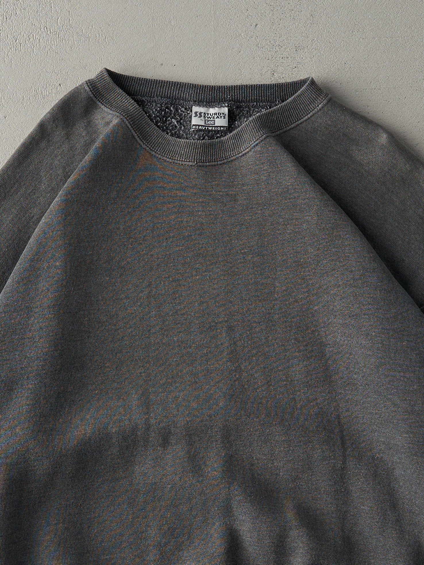 Vintage 90s Charcoal Grey Blank Crewneck (L)