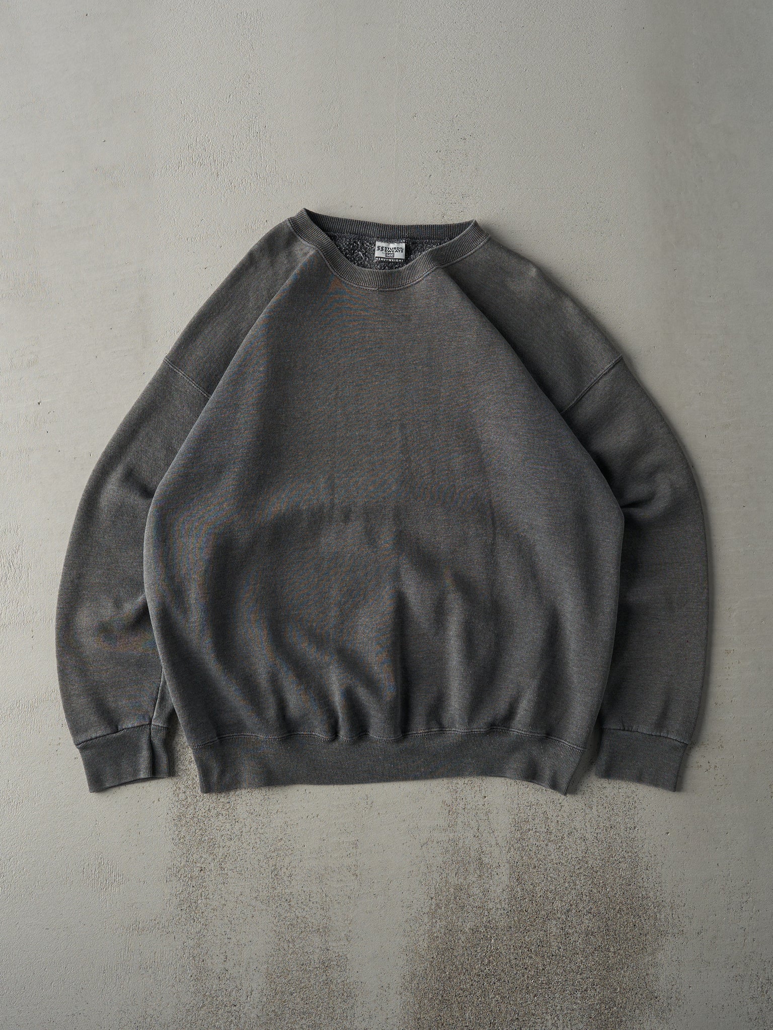 Vintage 90s Charcoal Grey Blank Crewneck (L)