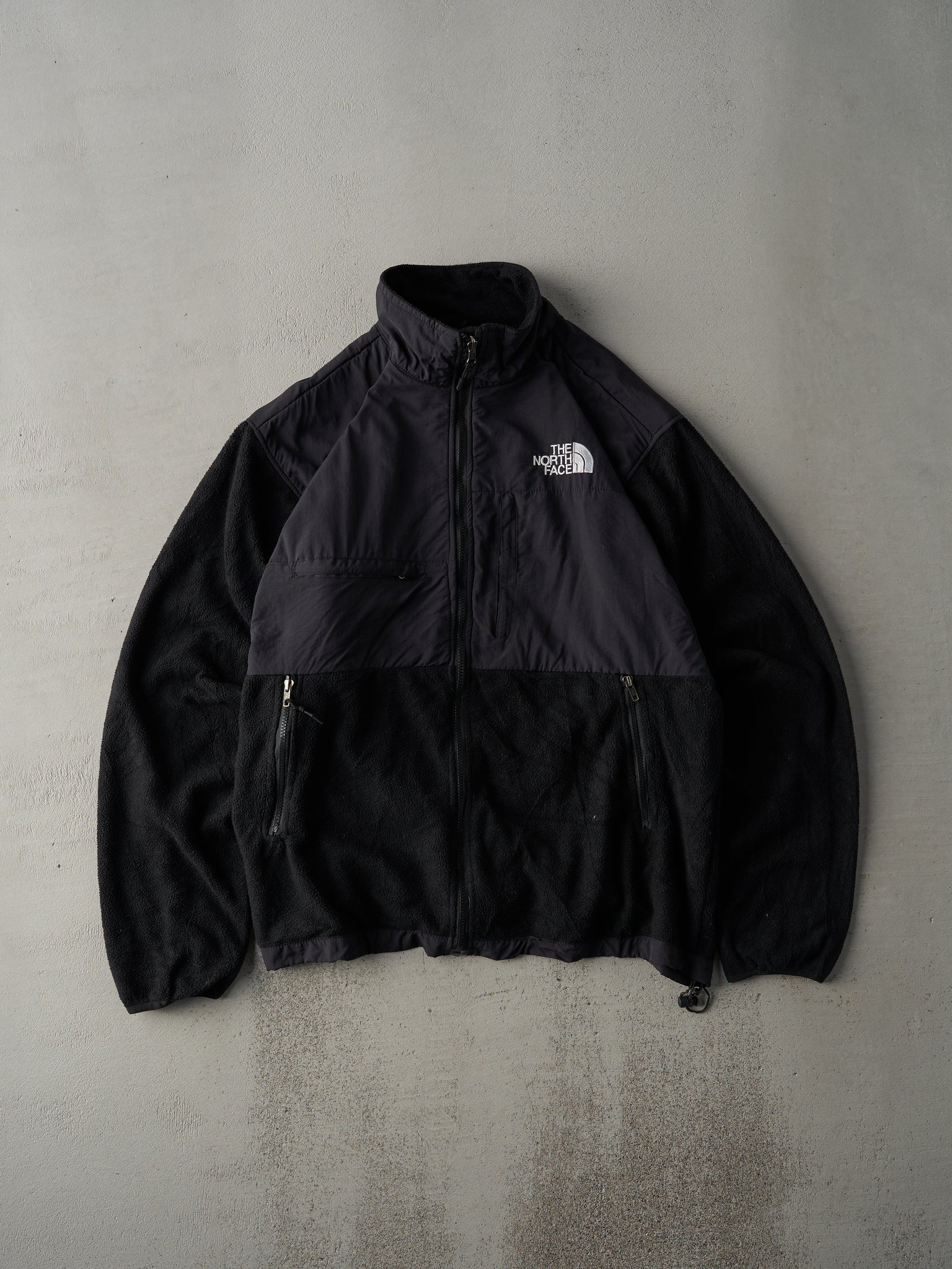 Vintage 90s Black The North Face Denali Fleece Jacket (M)