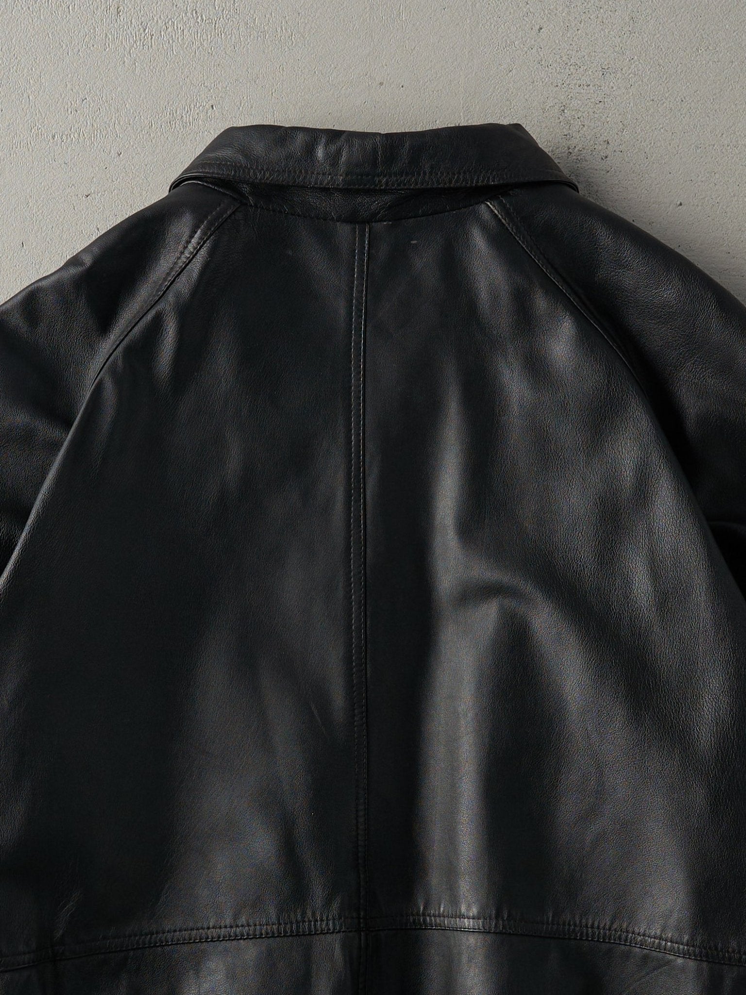 Vintage 90s Black Joes Casual Leather Jacket (M/L)