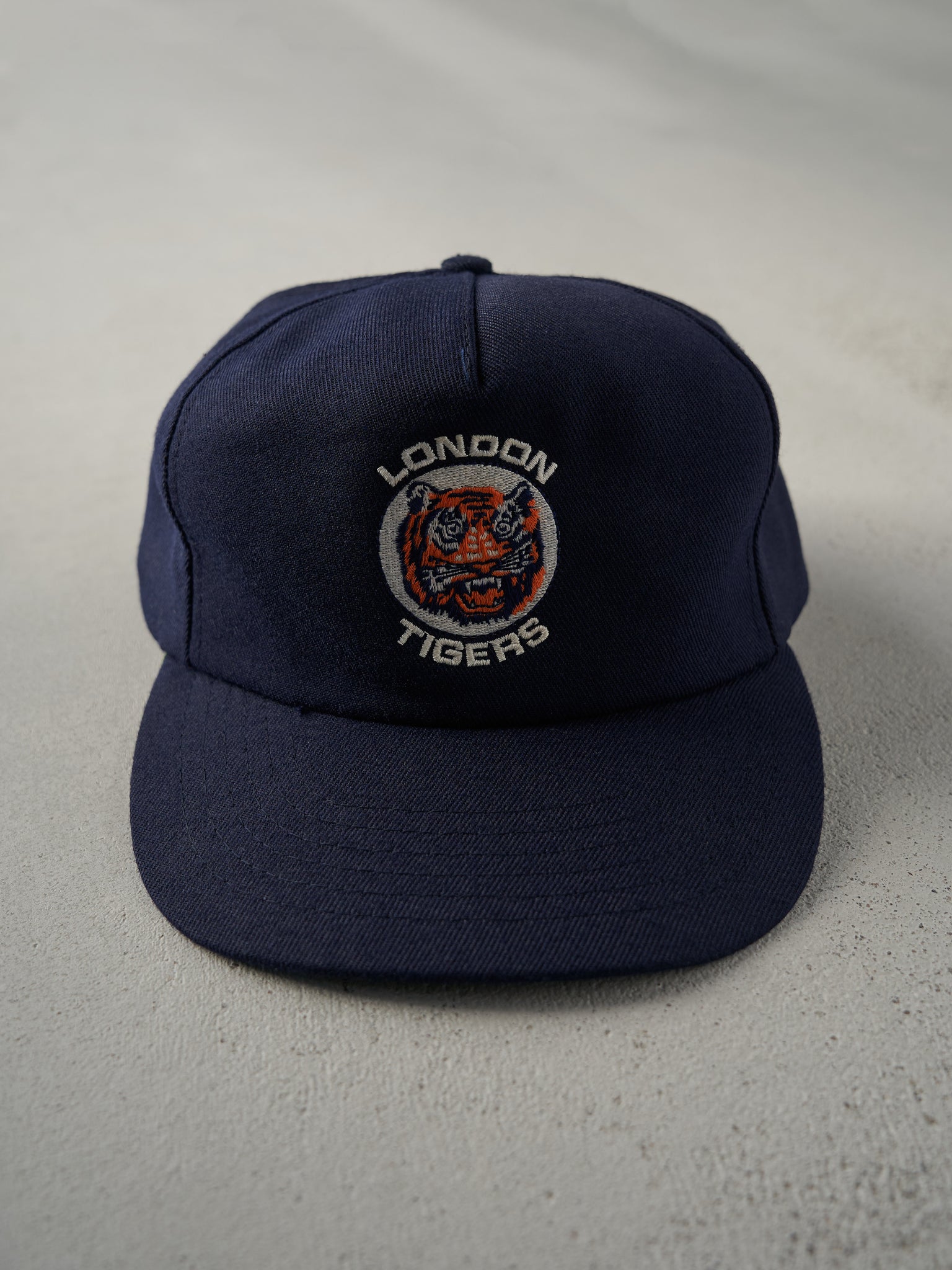 Vintage 90' Navy Blue London Tigers Eastern League Champions Snapback Hat