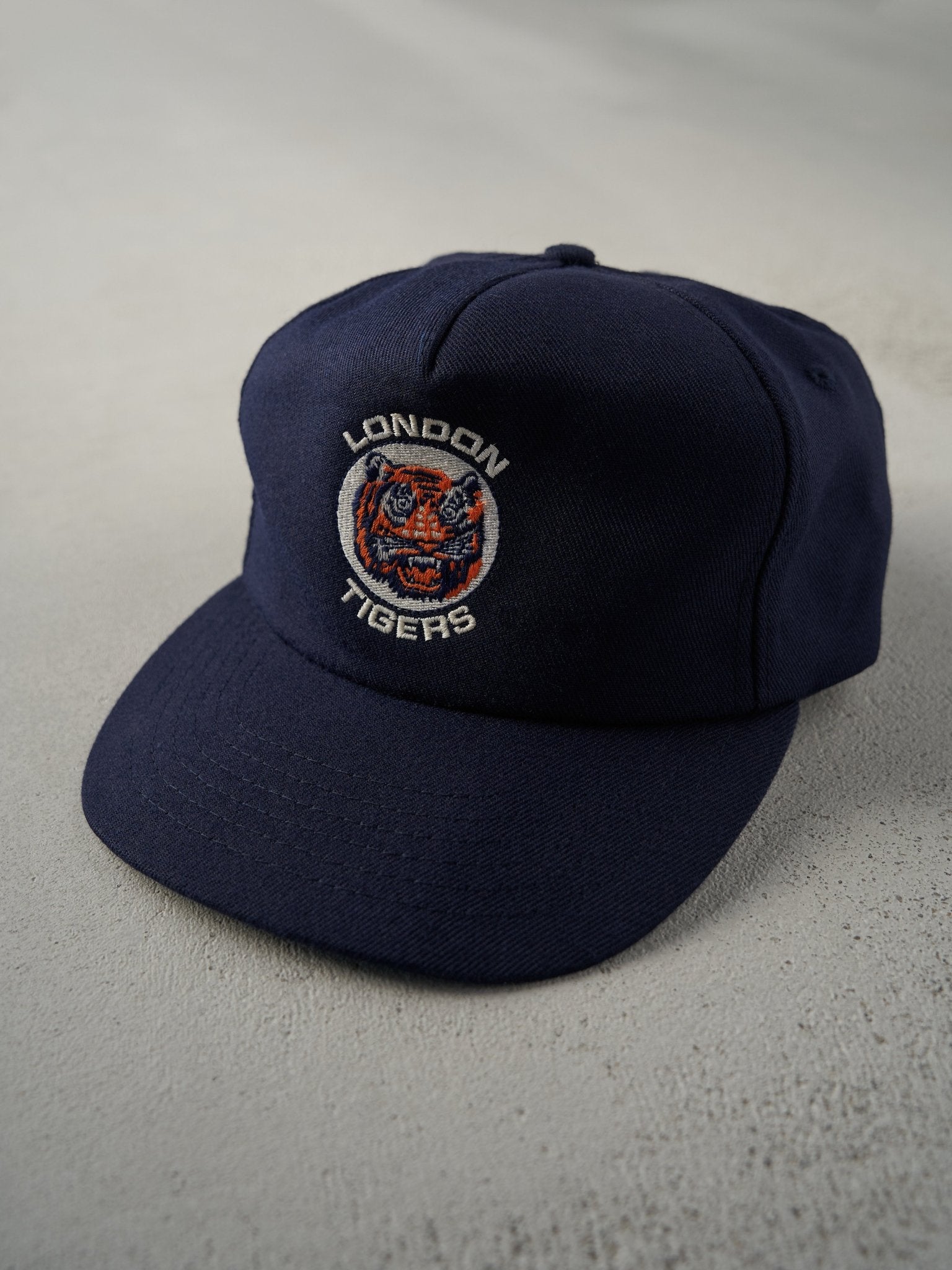 Vintage 90' Navy Blue London Tigers Eastern League Champions Snapback Hat