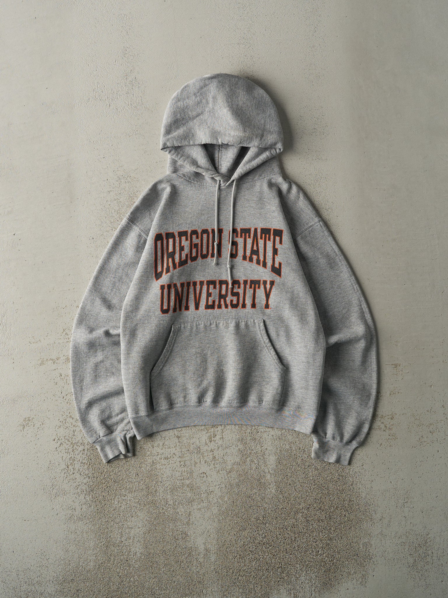 Vintage Y2K Grey Oregon State University Hoodie (S/M)