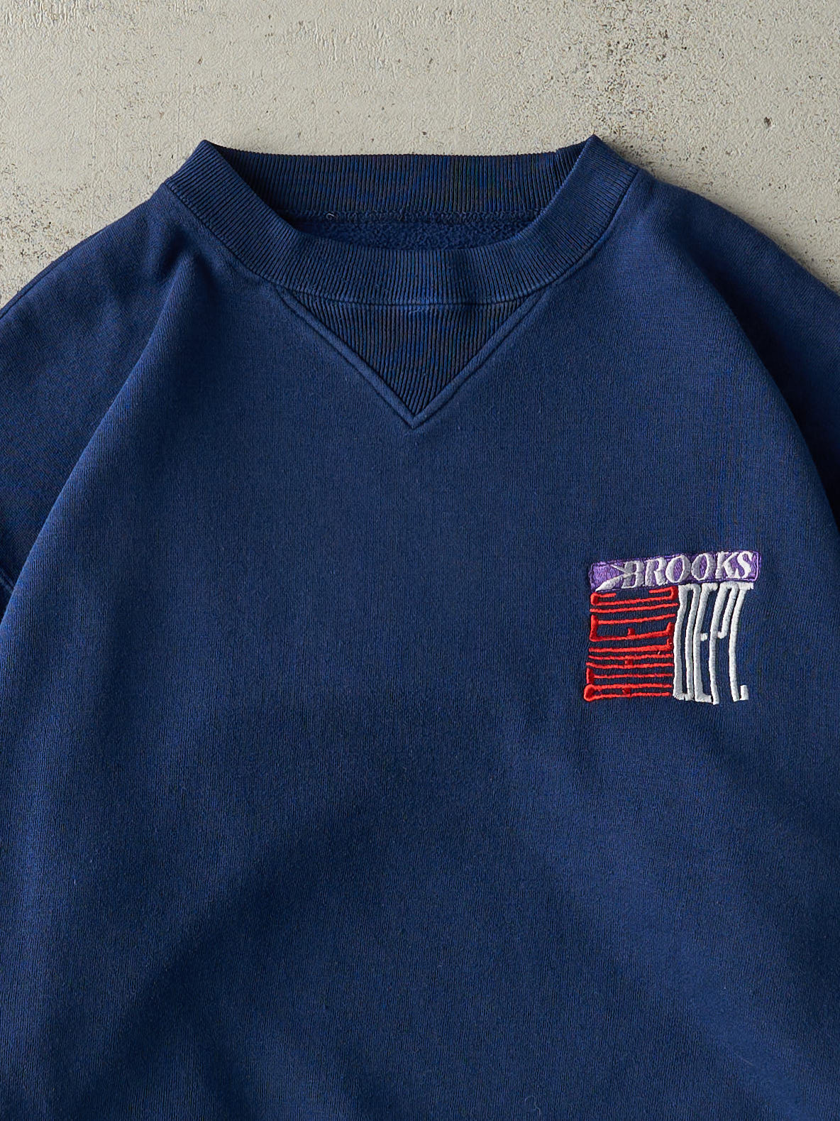 Vintage 90s Navy Blue Brooks Athletics Crewneck (M)