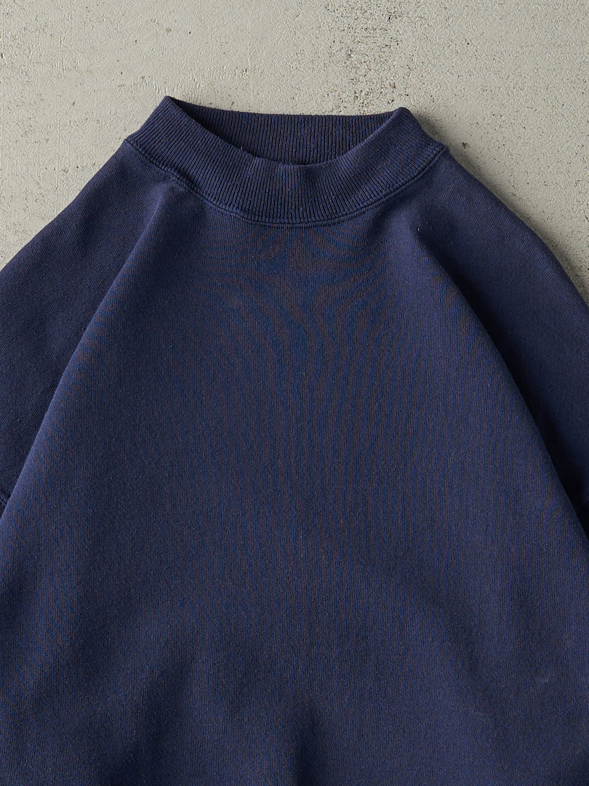 Vintage 90s Navy Blue Blank Crewneck (L)