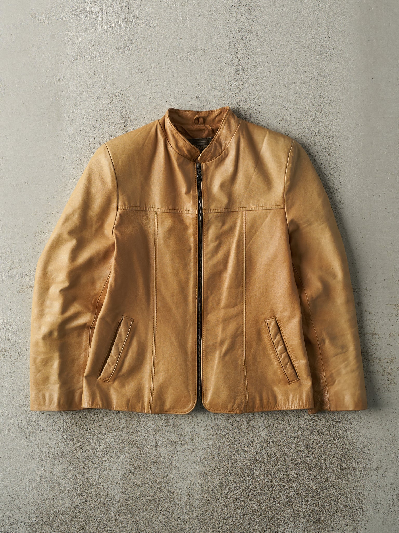 Vintage Y2K Butterscotch Dawn Ill Leather Jacket (XS)