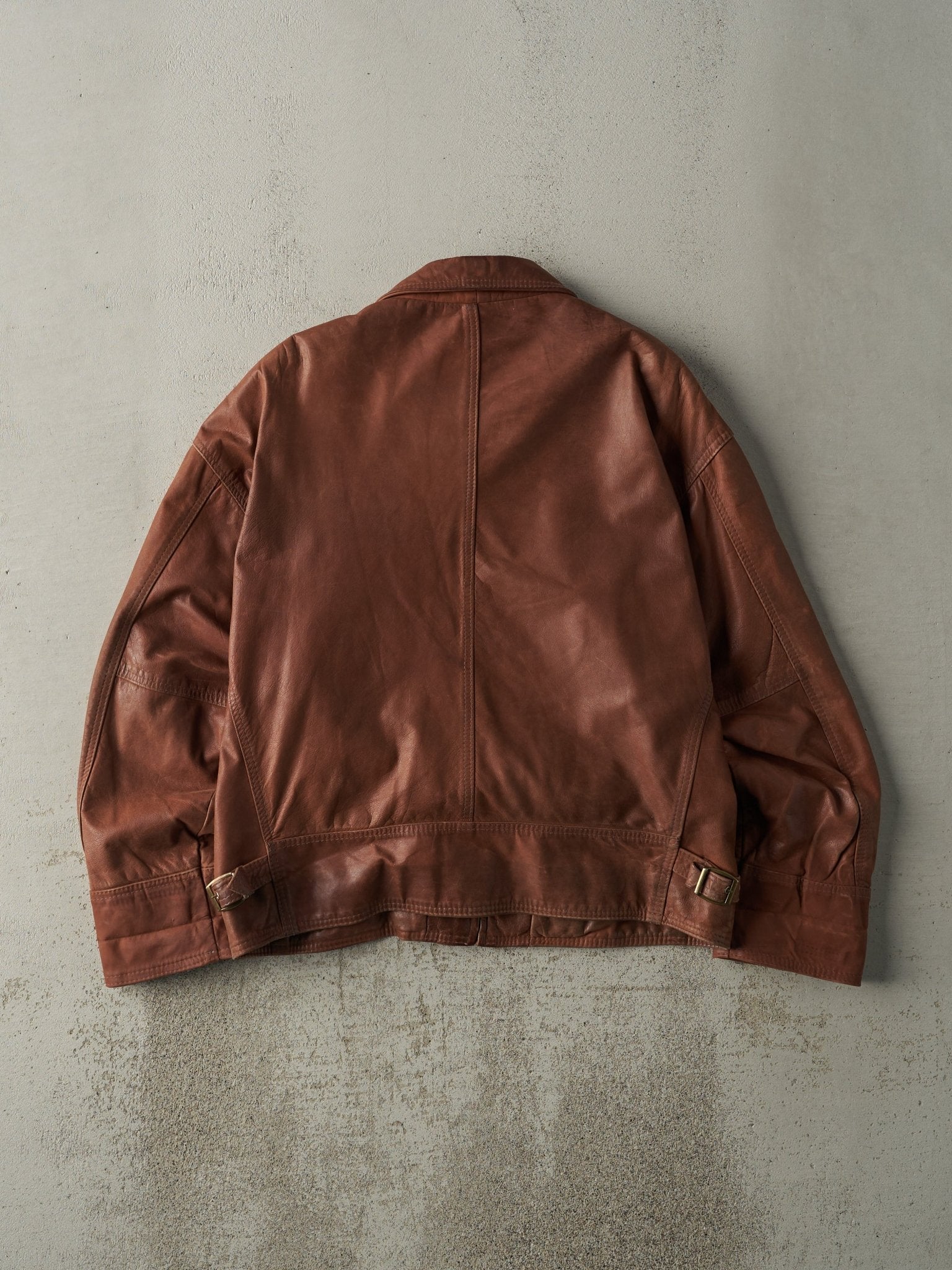 Vintage 80s Brown The Leather Ranch Leather Jacket (M/L)