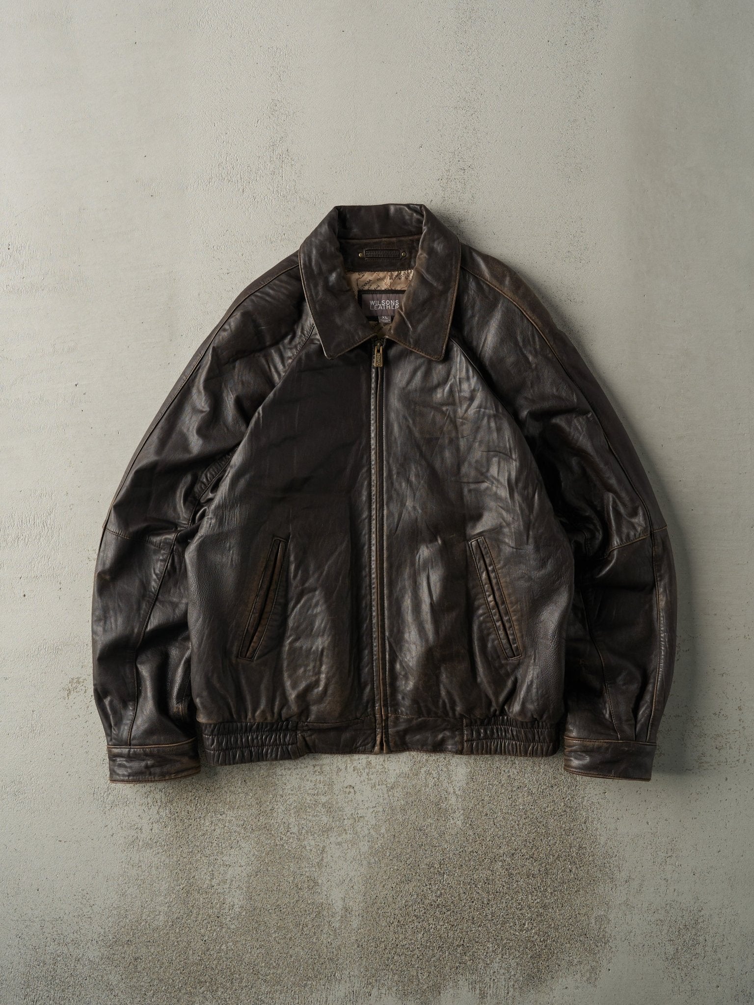 Vintage Y2K Brown Wilsons Leather Jacket (M)
