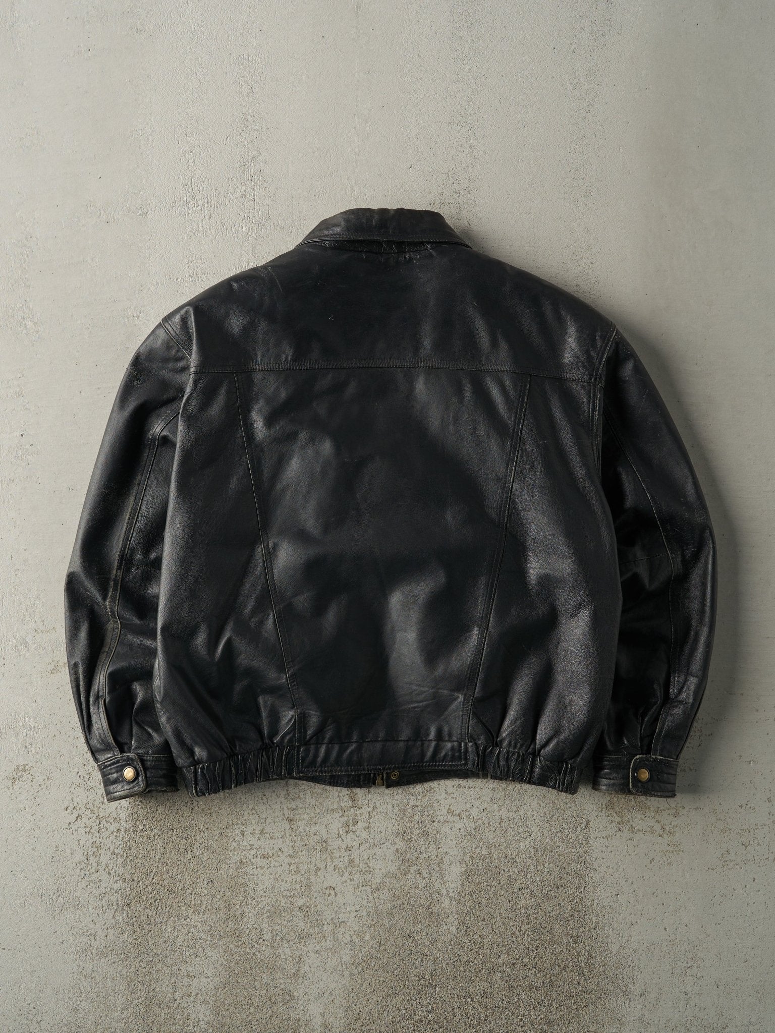 Vintage 90s Black R&R Leather Jacket (L) – Rebalance Vintage
