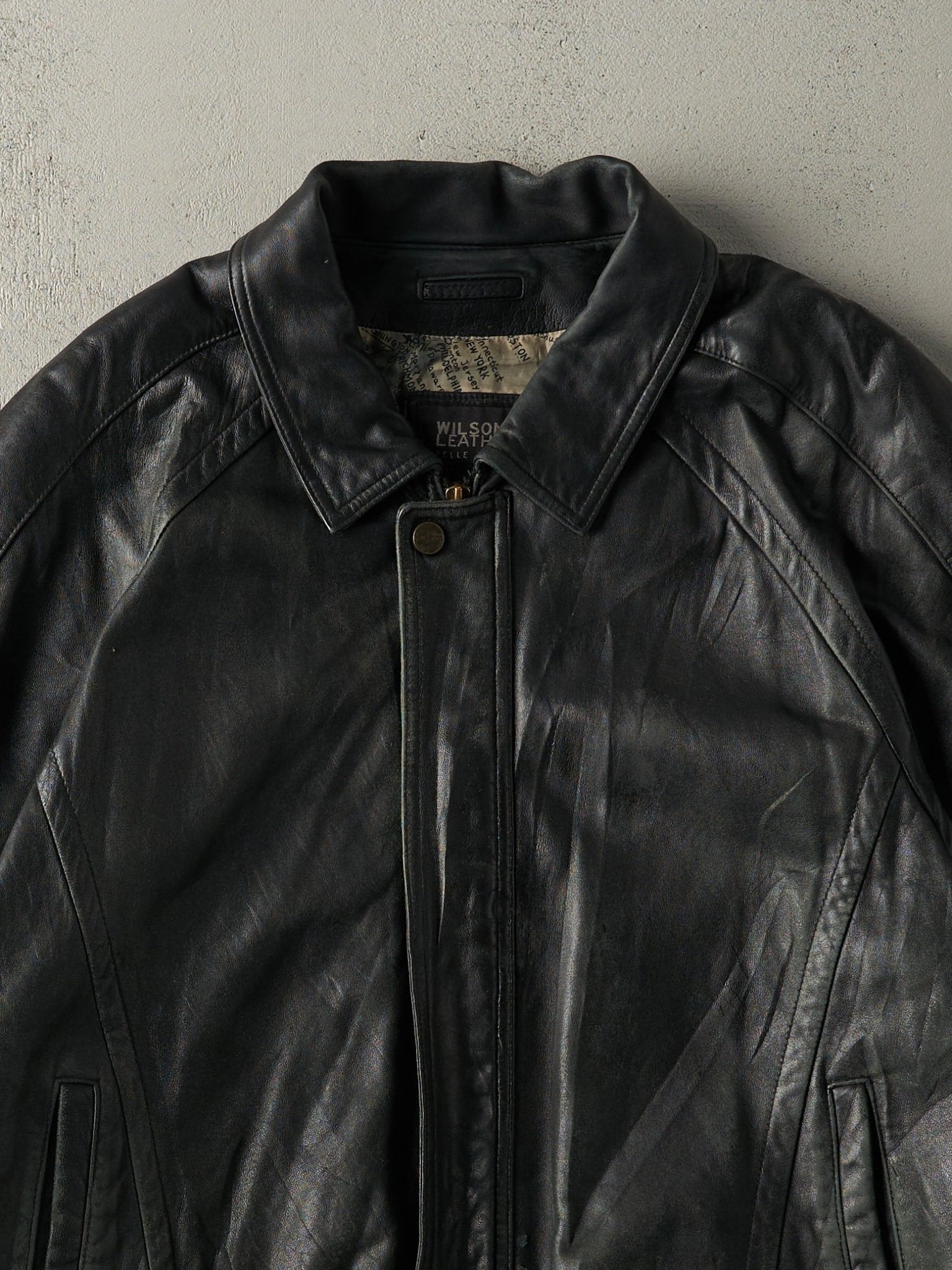 Vintage 90s Black Wilson's Leather Jacket (XL) – Rebalance Vintage Vintage 90s Black Wilson's Leather Jacket (XL) – Rebalance Vintage