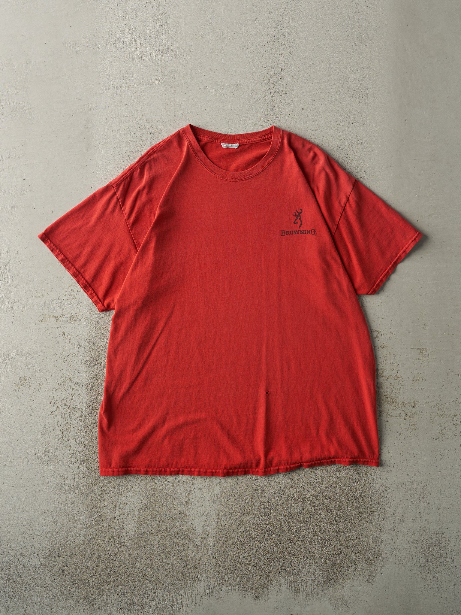 Vintage Y2K Red Browning Logo Tee (L)