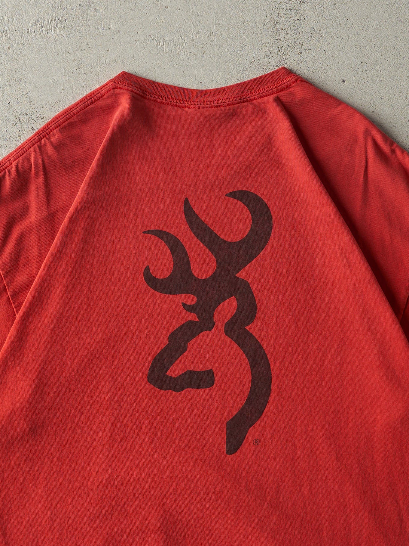 Vintage Y2K Red Browning Logo Tee (L)