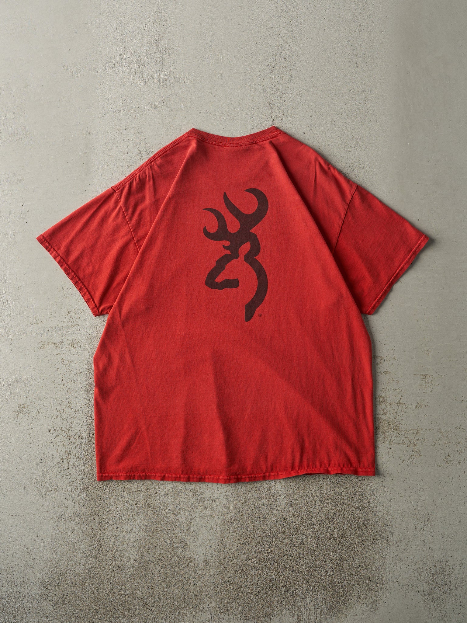 Vintage Y2K Red Browning Logo Tee (L)