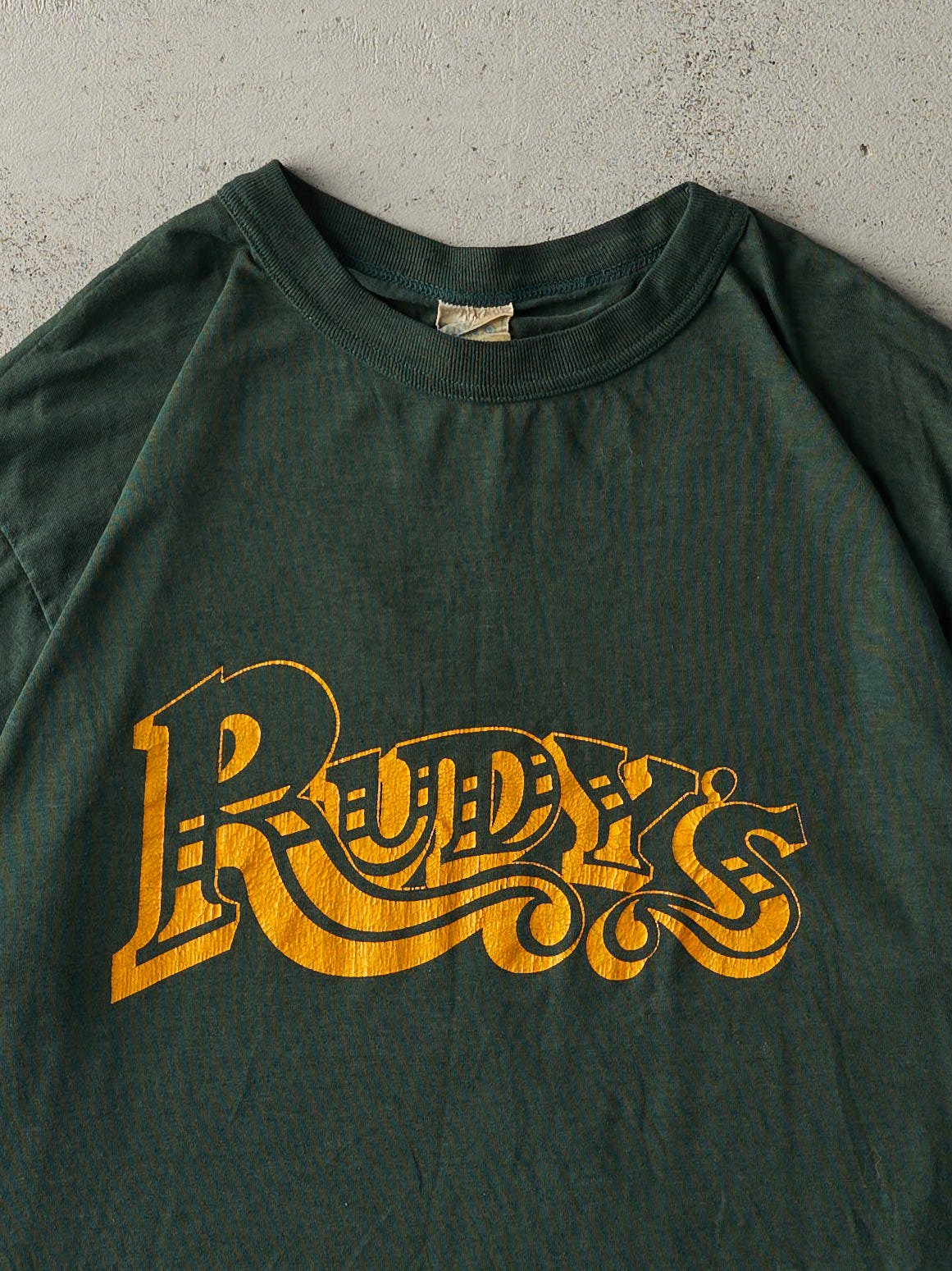 Vintage 80s Green Rudy's BBQ Tee (M/L)
