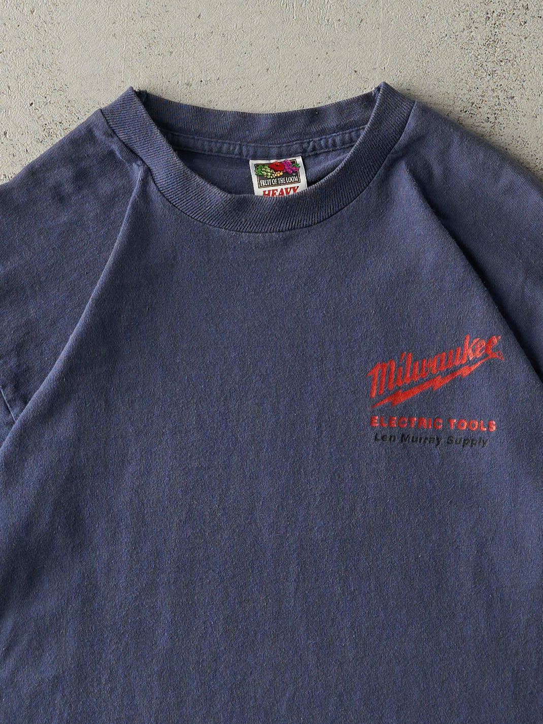 Vintage 90s Navy Blue Milwaukee Single Stitch Tee (M)