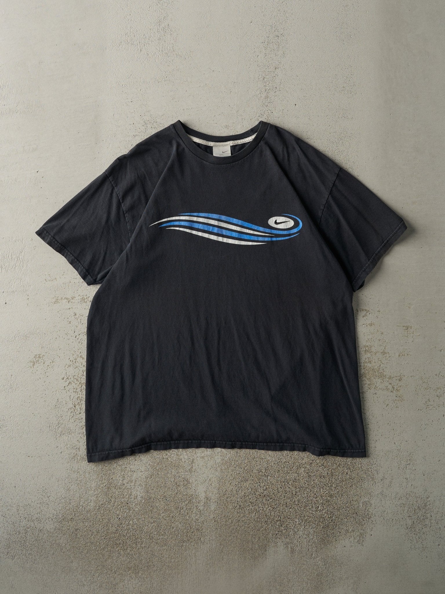 Vintage Y2K Black Nike Logo Tee (L)