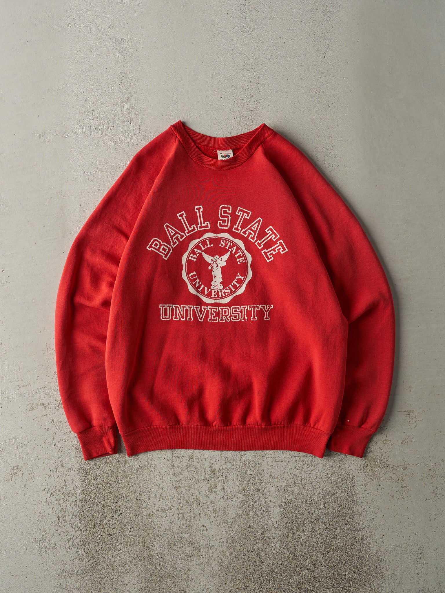 Vintage 80s Red Ball State University Crewneck (L)