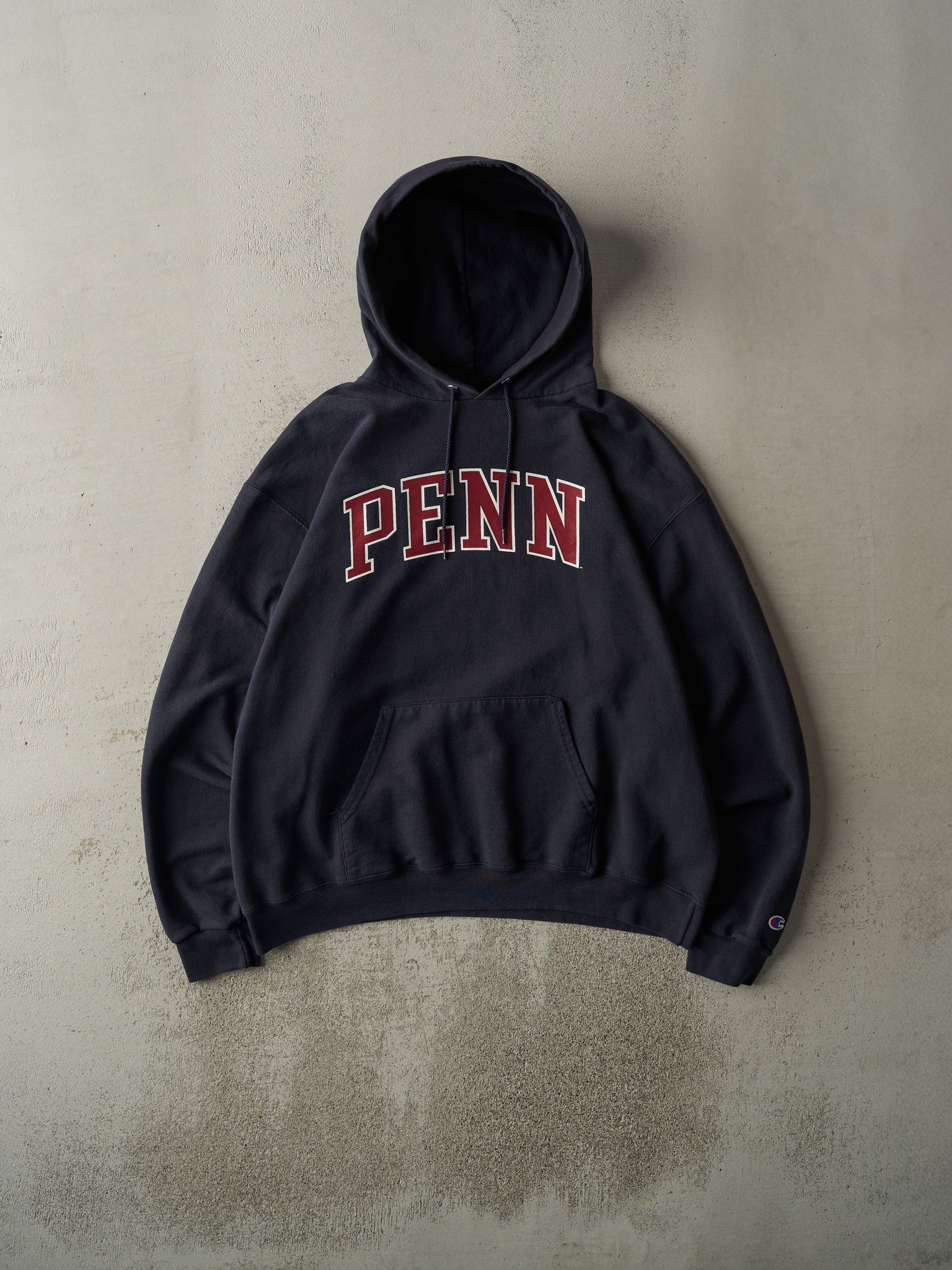 Vintage Y2K Navy Blue Penn State University Hoodie (XL)