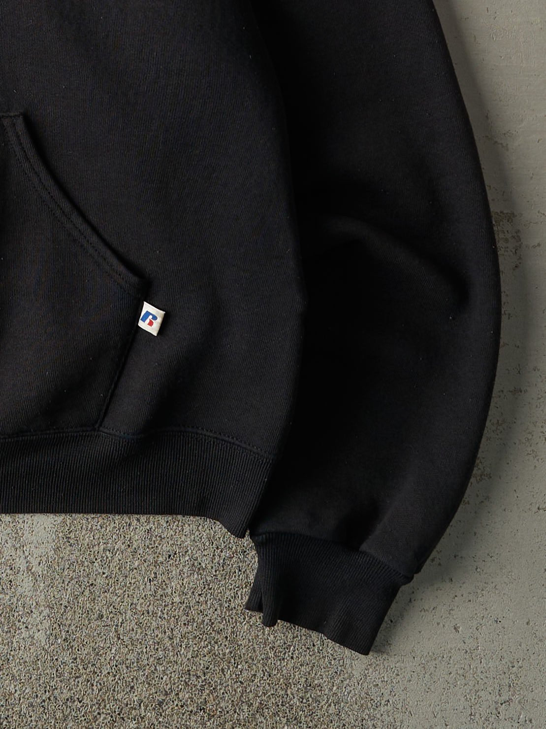 Vintage Y2K Black Russell Athletic Zip Up Hoodie (L)