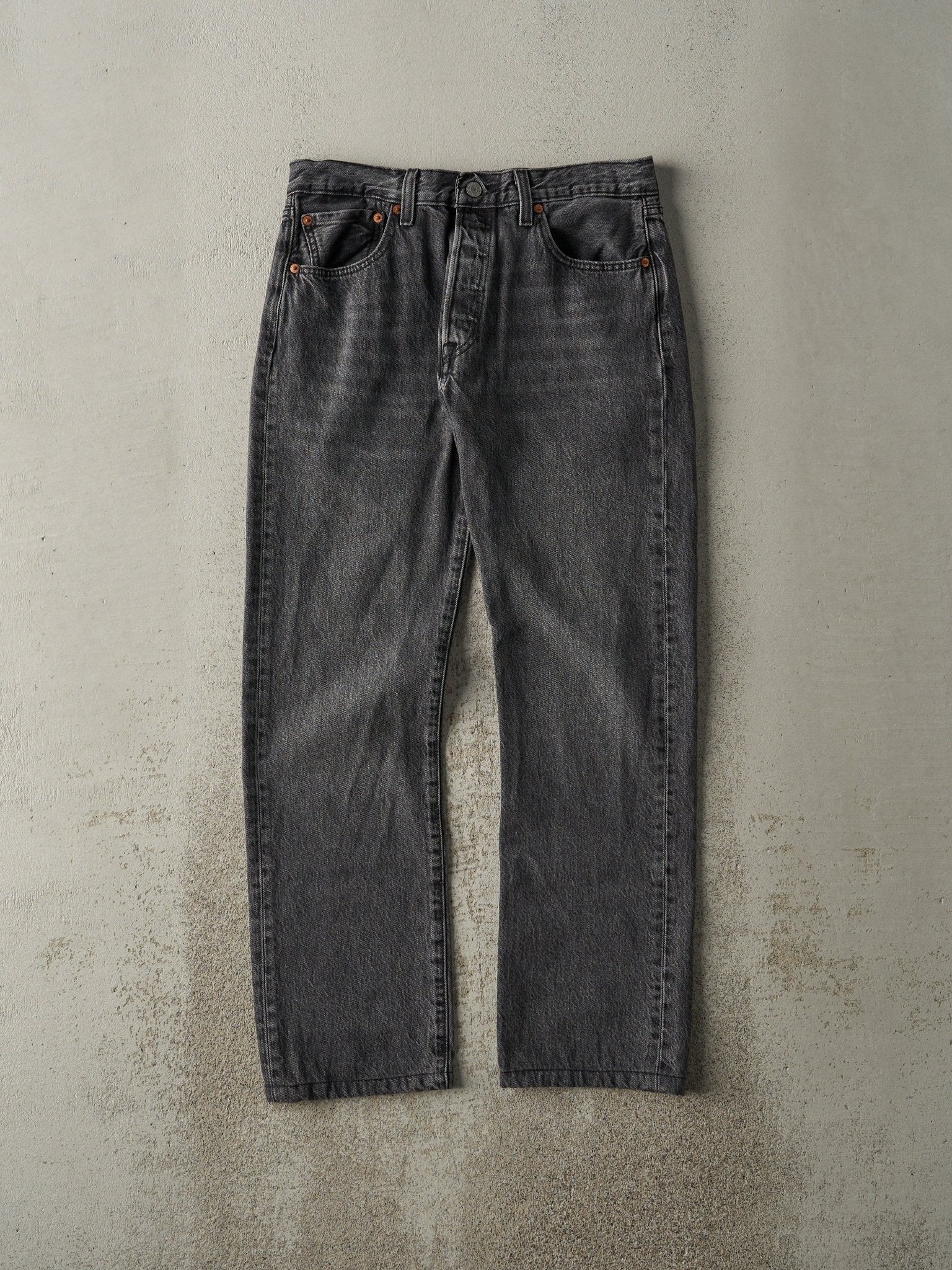 Vintage Y2K Faded Black Levi's 501 Denim Pants (31x28.5)