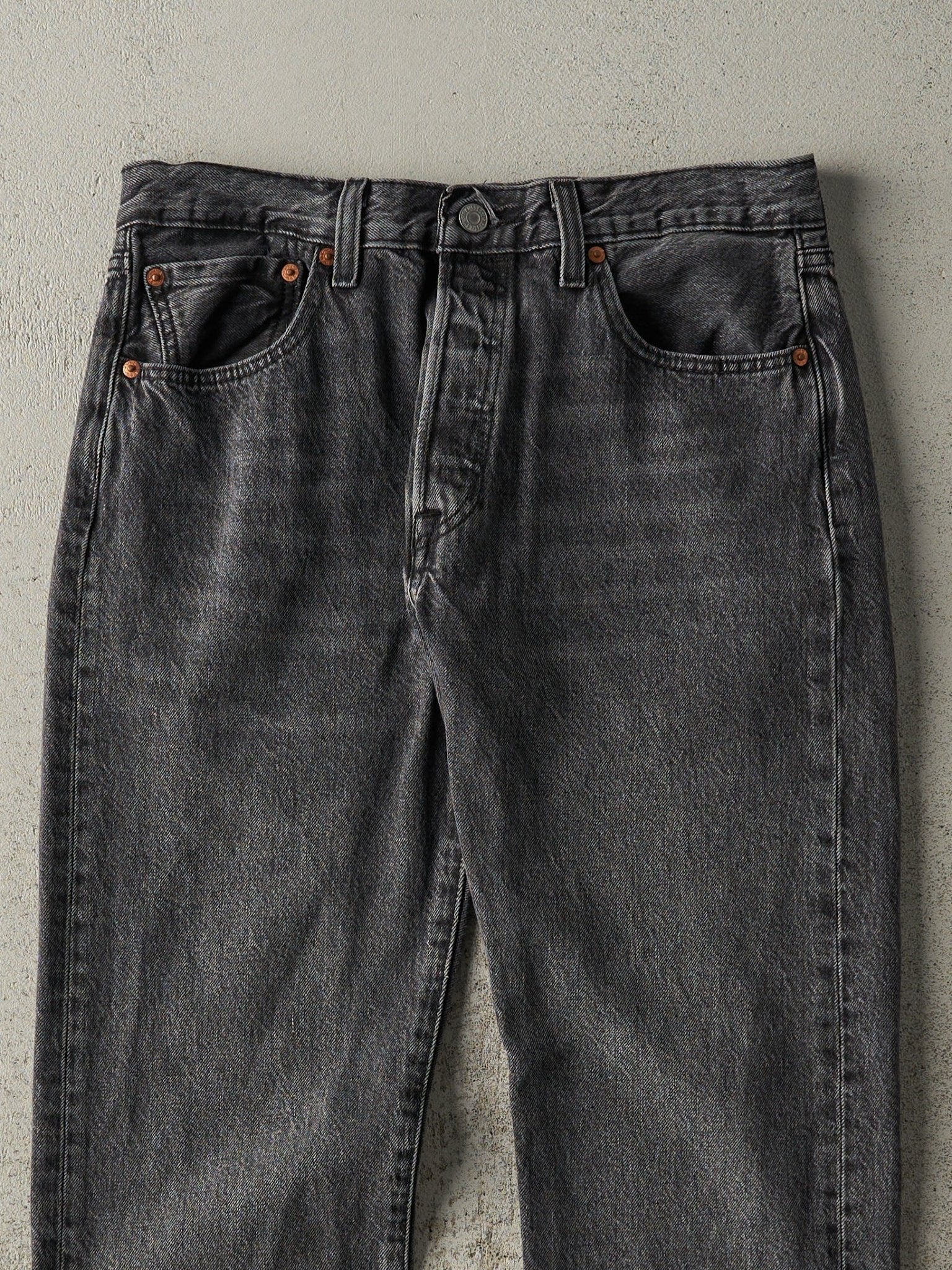 Vintage Y2K Faded Black Levi's 501 Denim Pants (31x28.5)