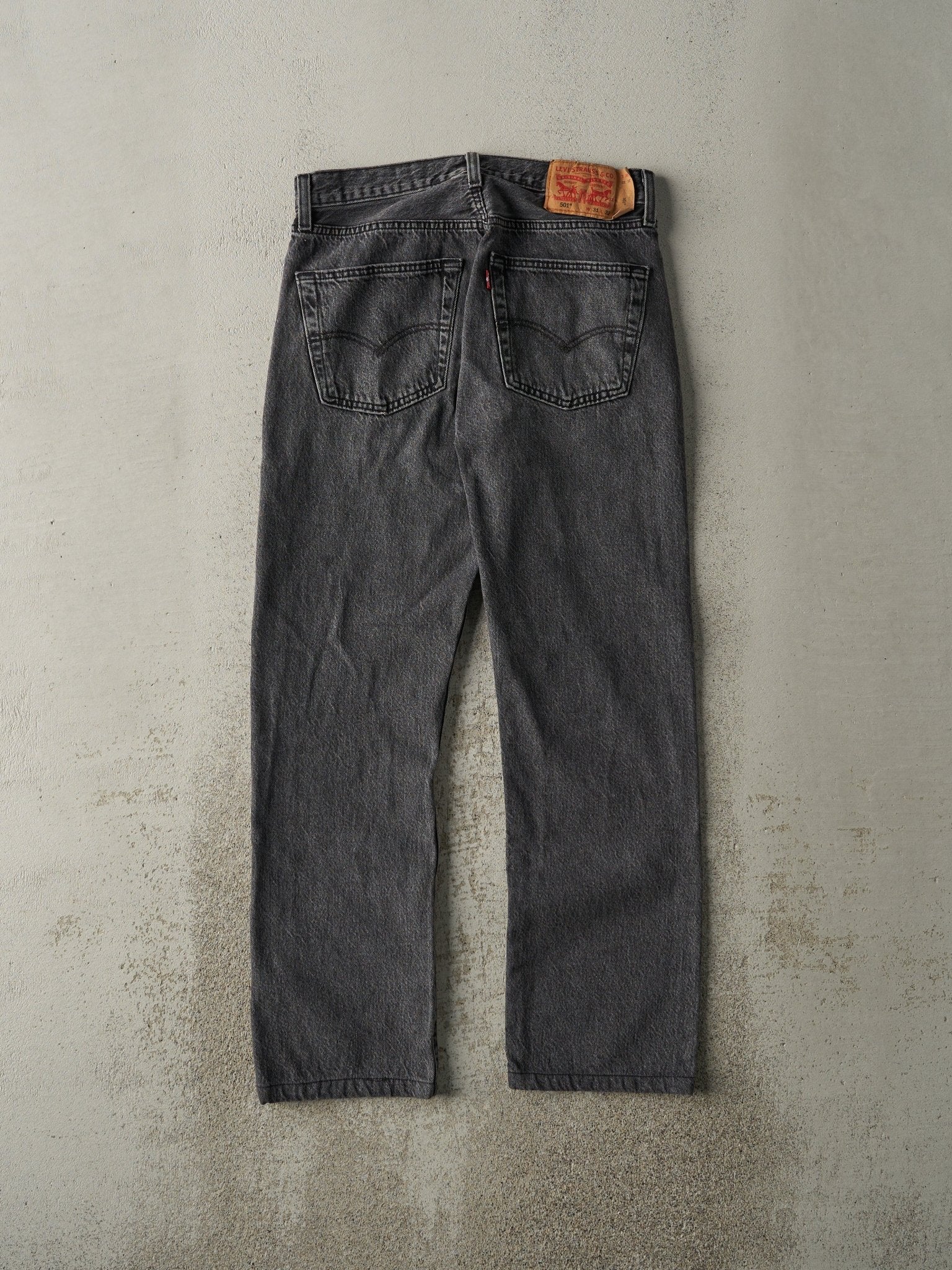 Vintage Y2K Faded Black Levi's 501 Denim Pants (31x28.5)